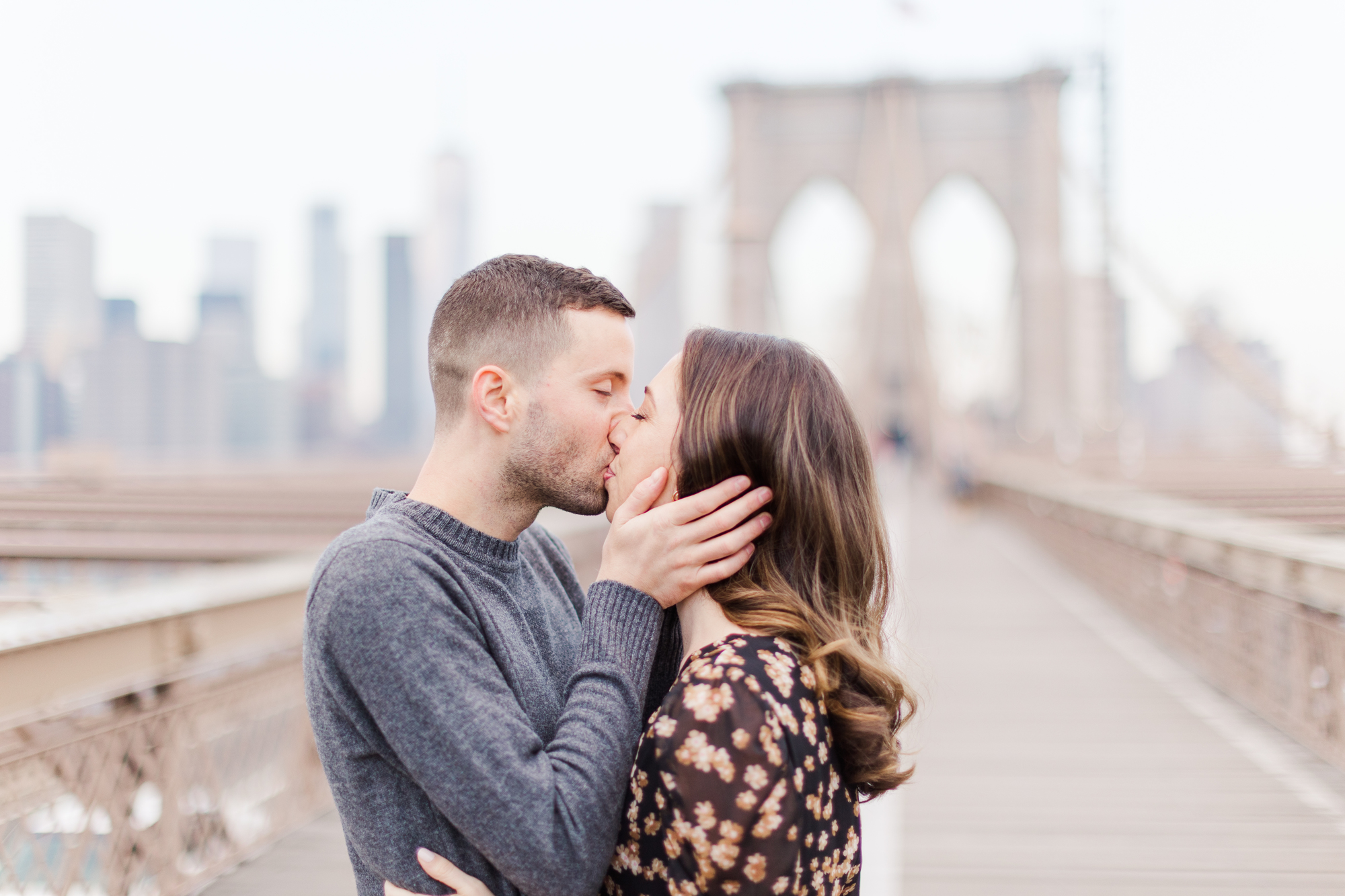 Romantic DUMBO Engagement Photography