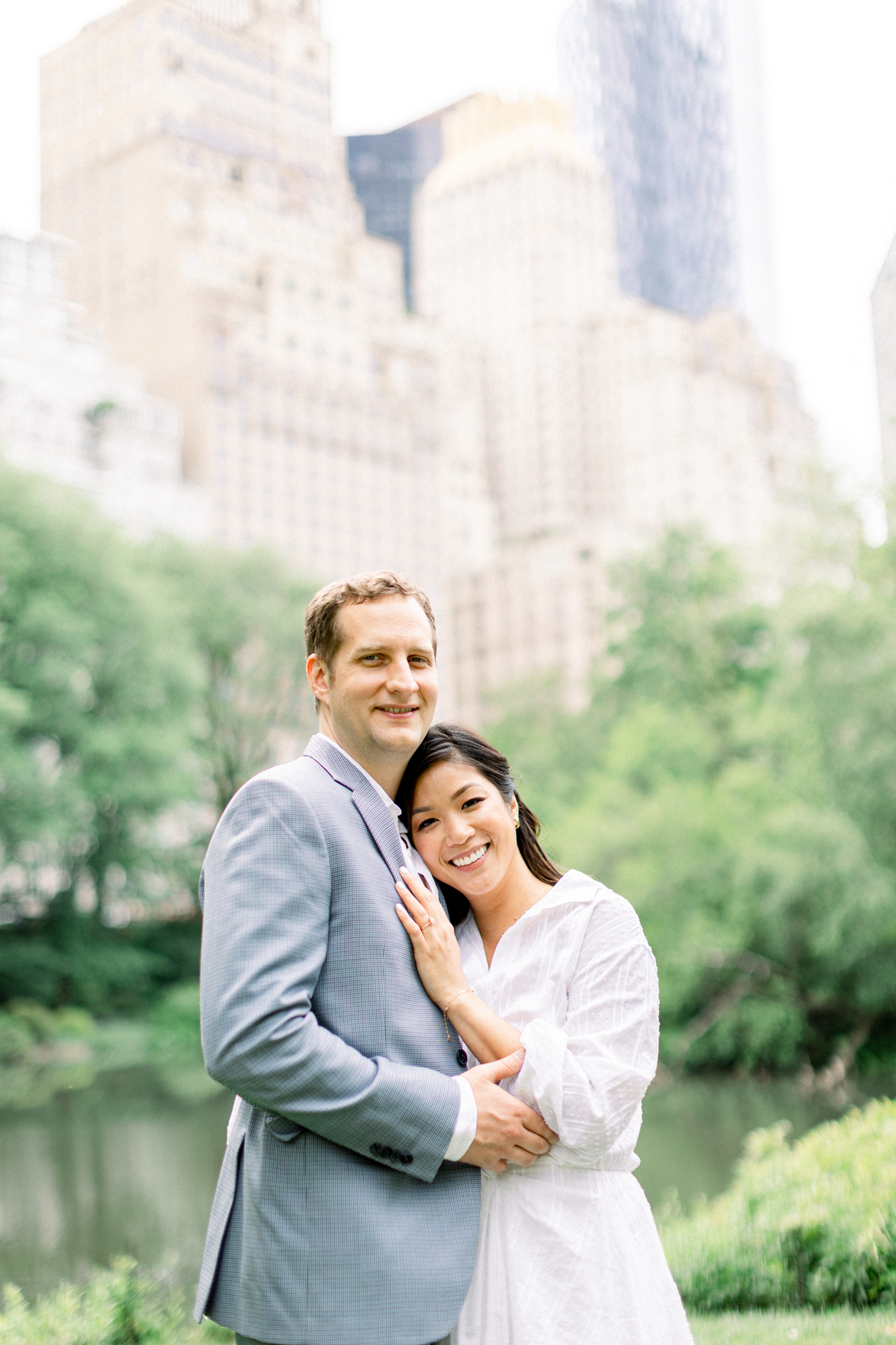 Beautiful Central Park Rowboat Engagement Photography in New York