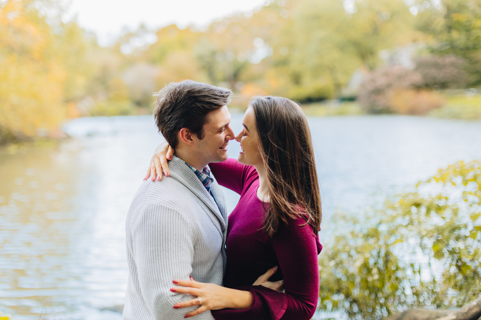 Magical Fall Engagement Photos in Central Park New York