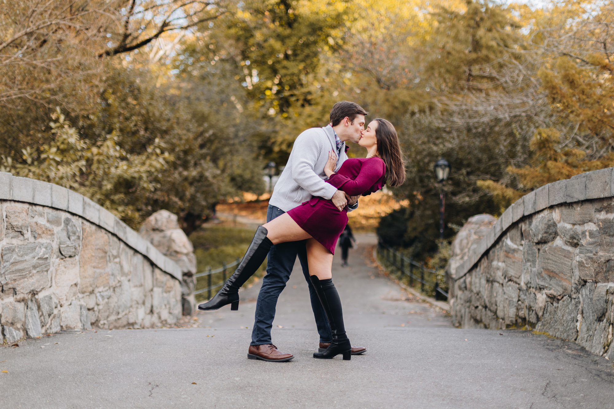 Fantastic Fall Engagement Photos in Central Park New York