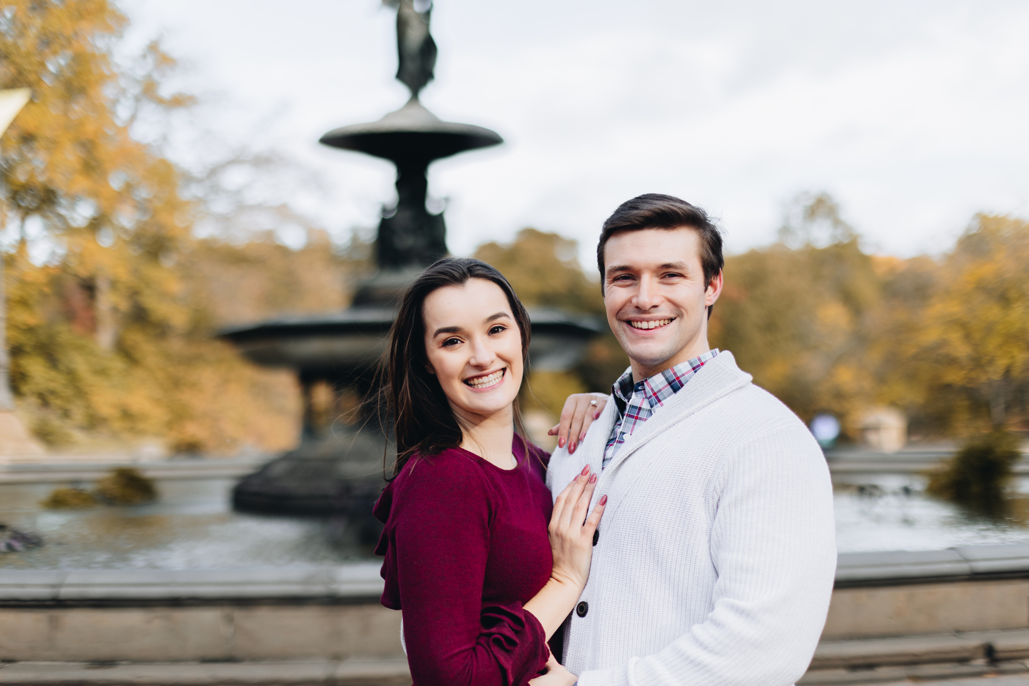 Picture-perfect Fall Engagement Photos in Central Park New York