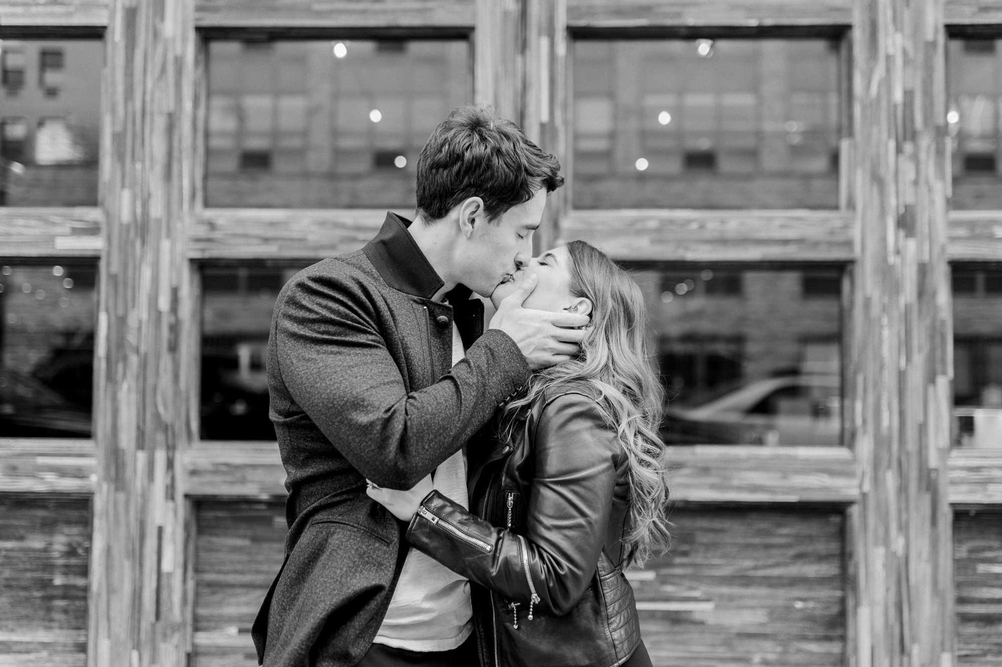 Dazzling West Village Engagement Photos with Spring Blossoms