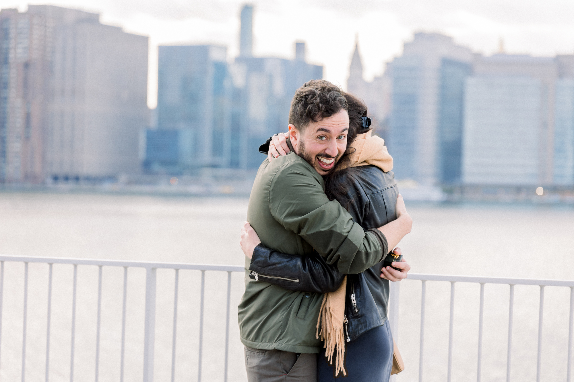Lovely Surprise Engagement Photos at Hunter's Point South Park