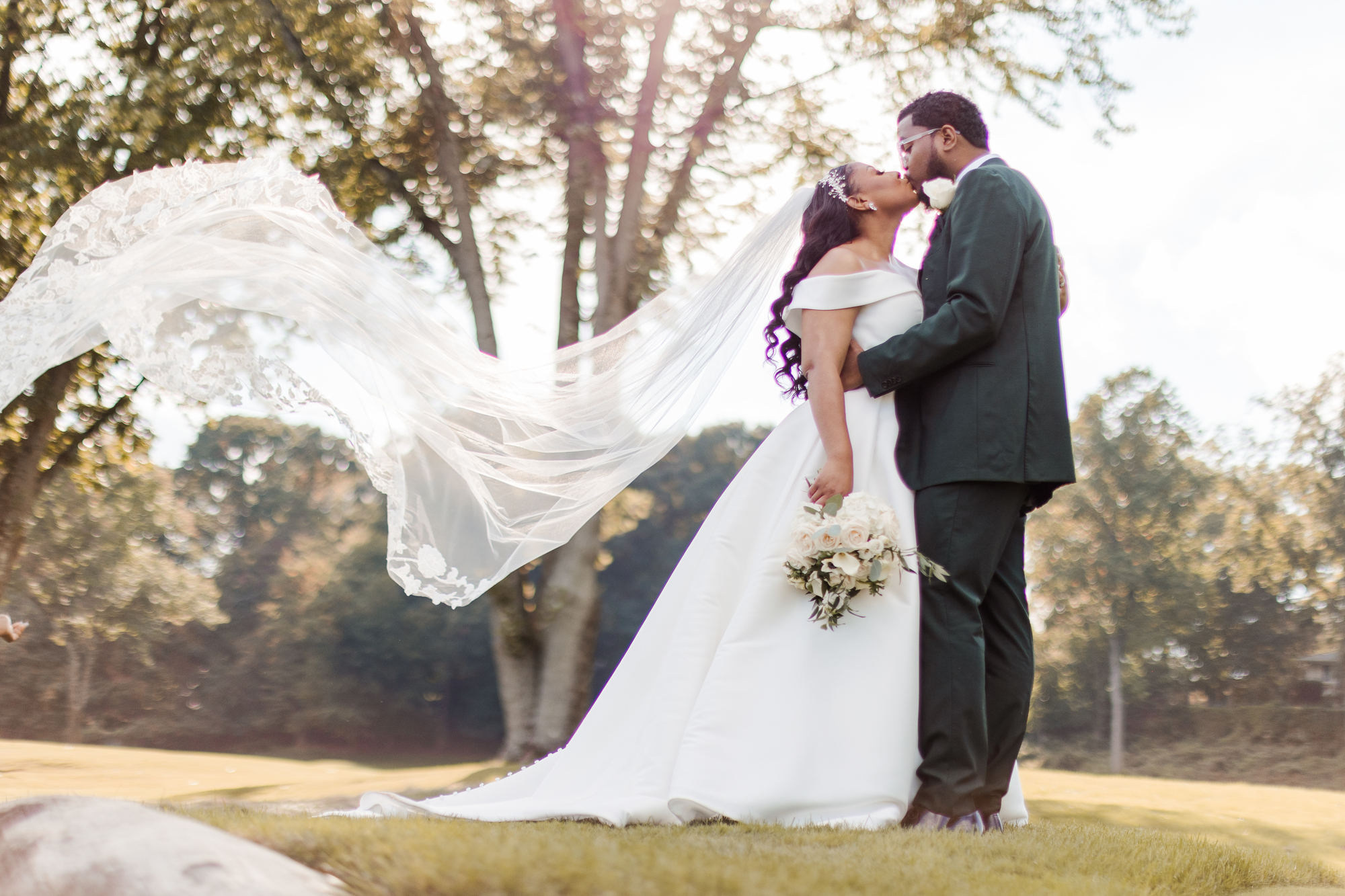 Cinematic New Jersey Wedding Photos at Edgewood Country Club in Fall