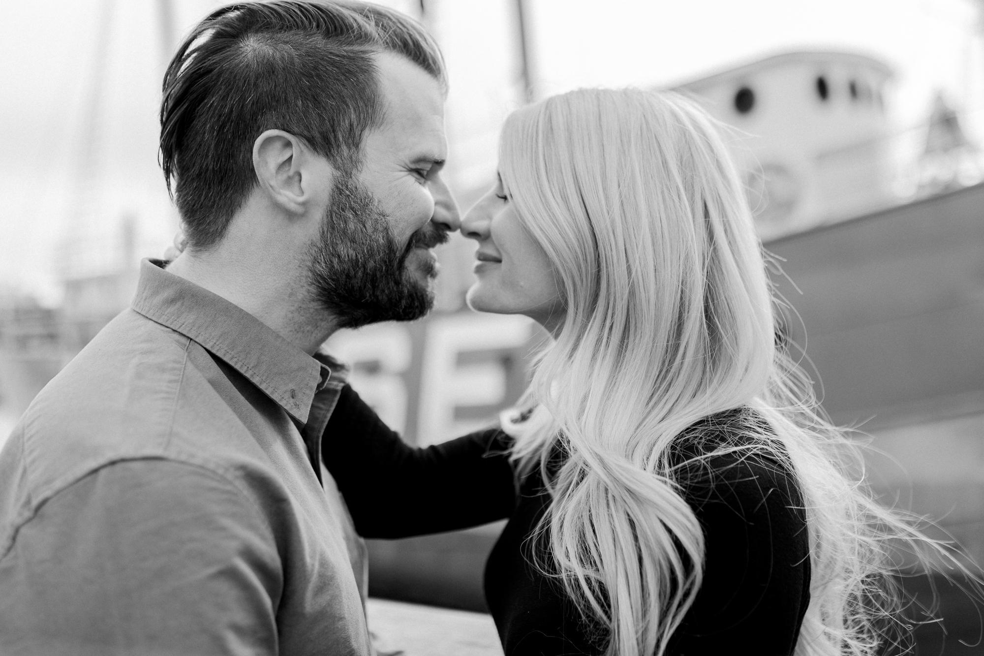 Intimate South Street Seaport Engagement Photos