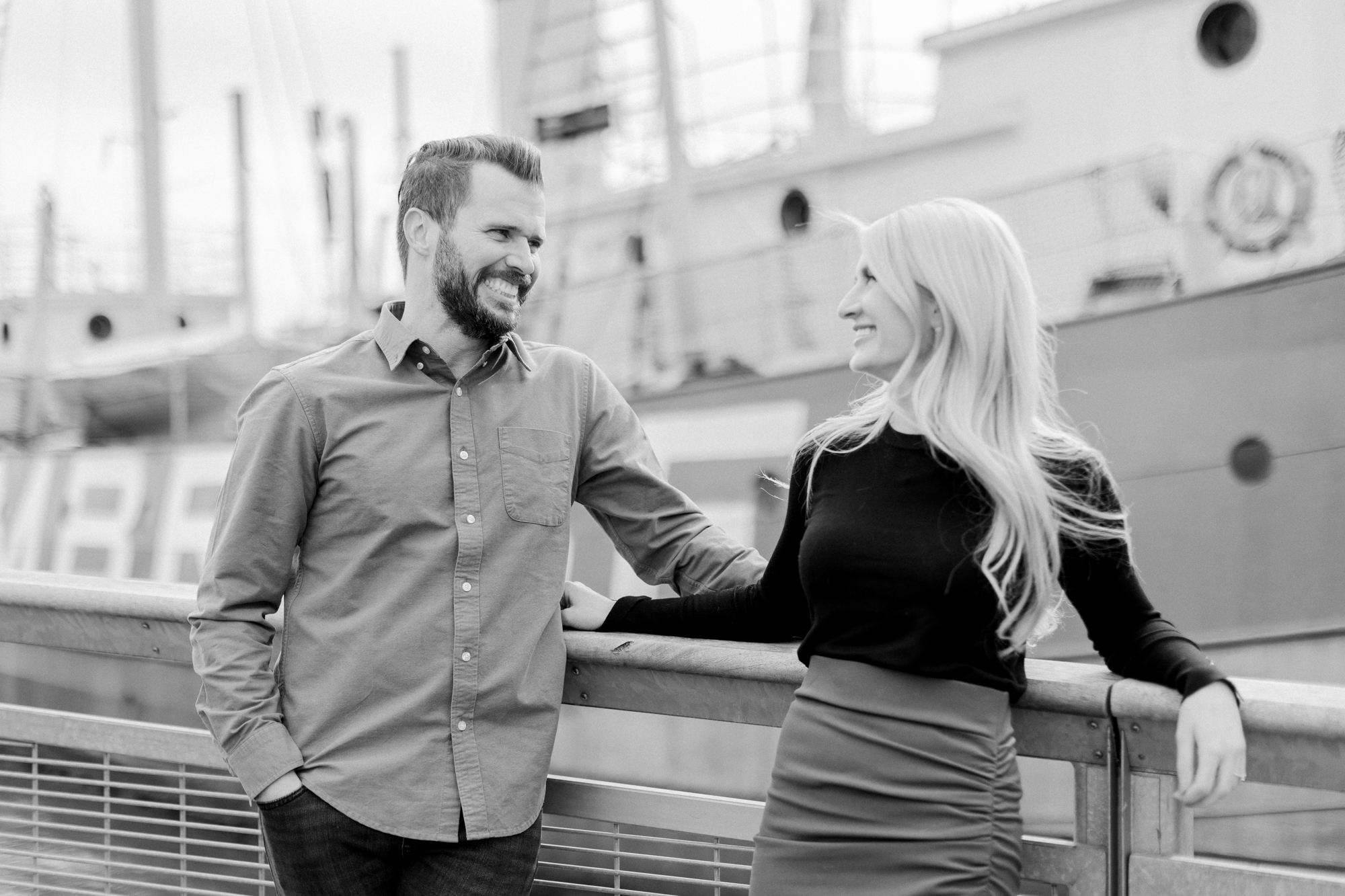 Timeless South Street Seaport Engagement Photos