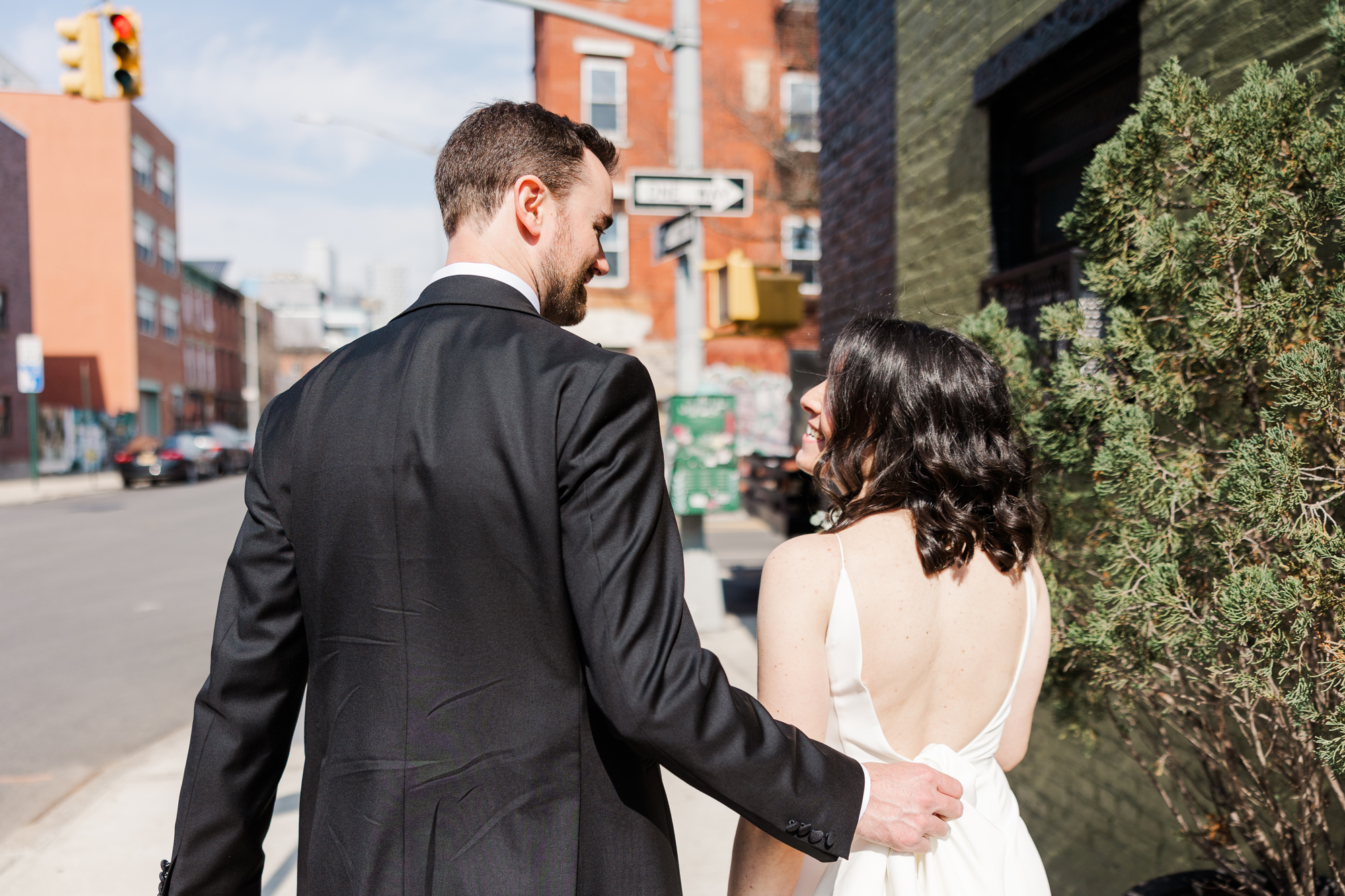 Vivid Spring Wedding Photos at The Green Building in Brooklyn NY
