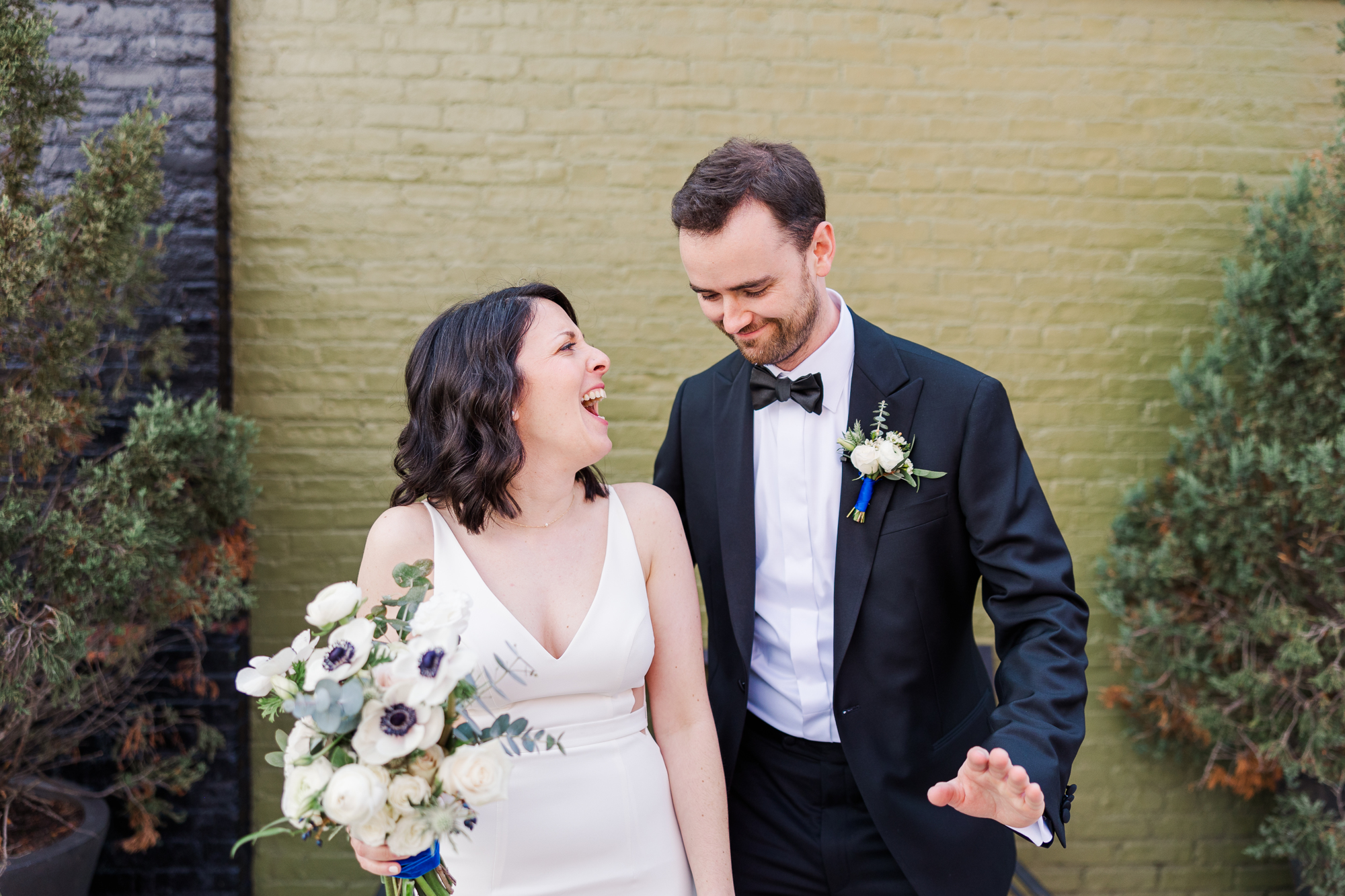 Cheerful Spring Wedding Photos at The Green Building in Brooklyn NY
