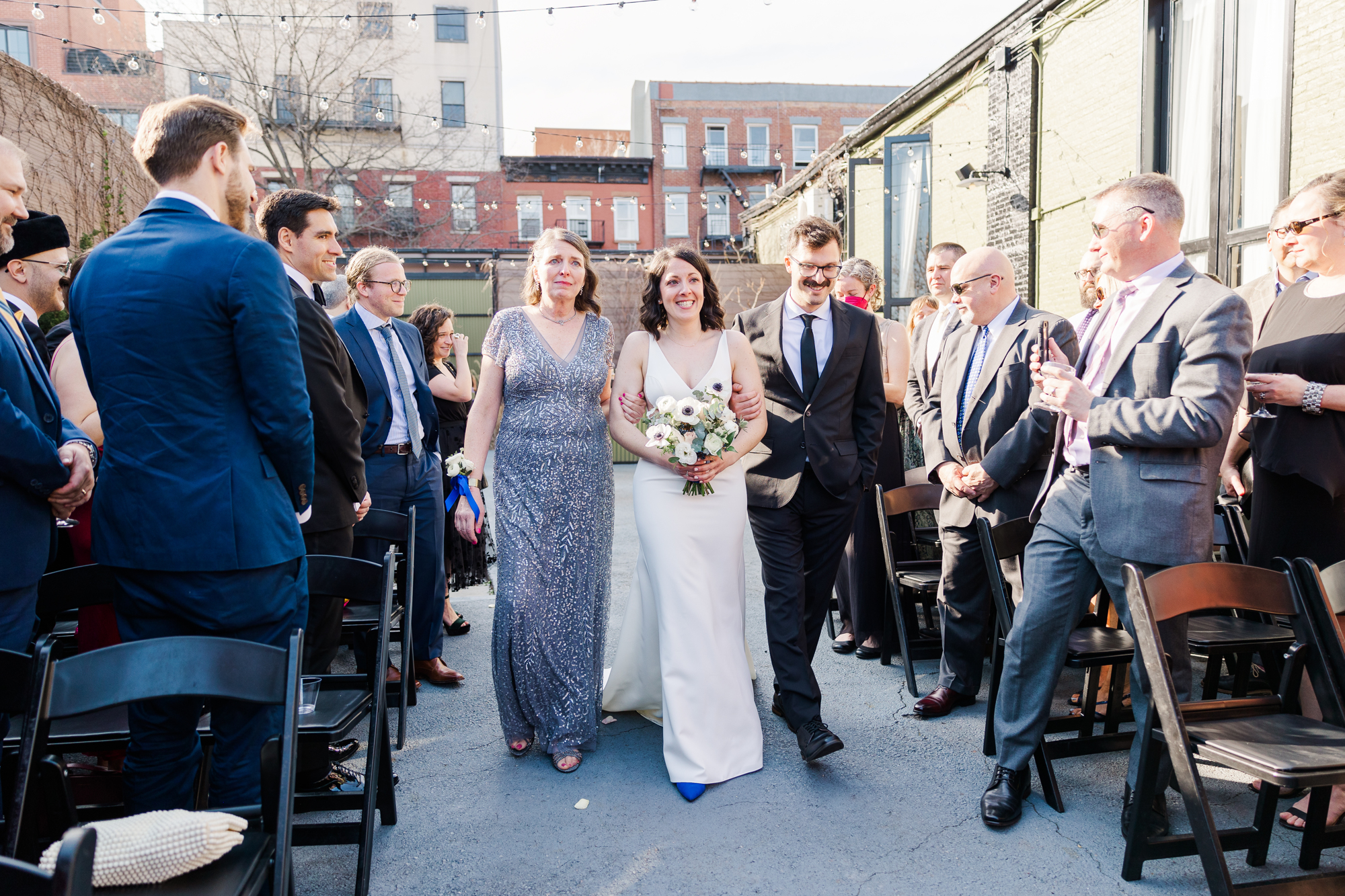 Enchanting Spring Wedding Photos at The Green Building in Brooklyn NY