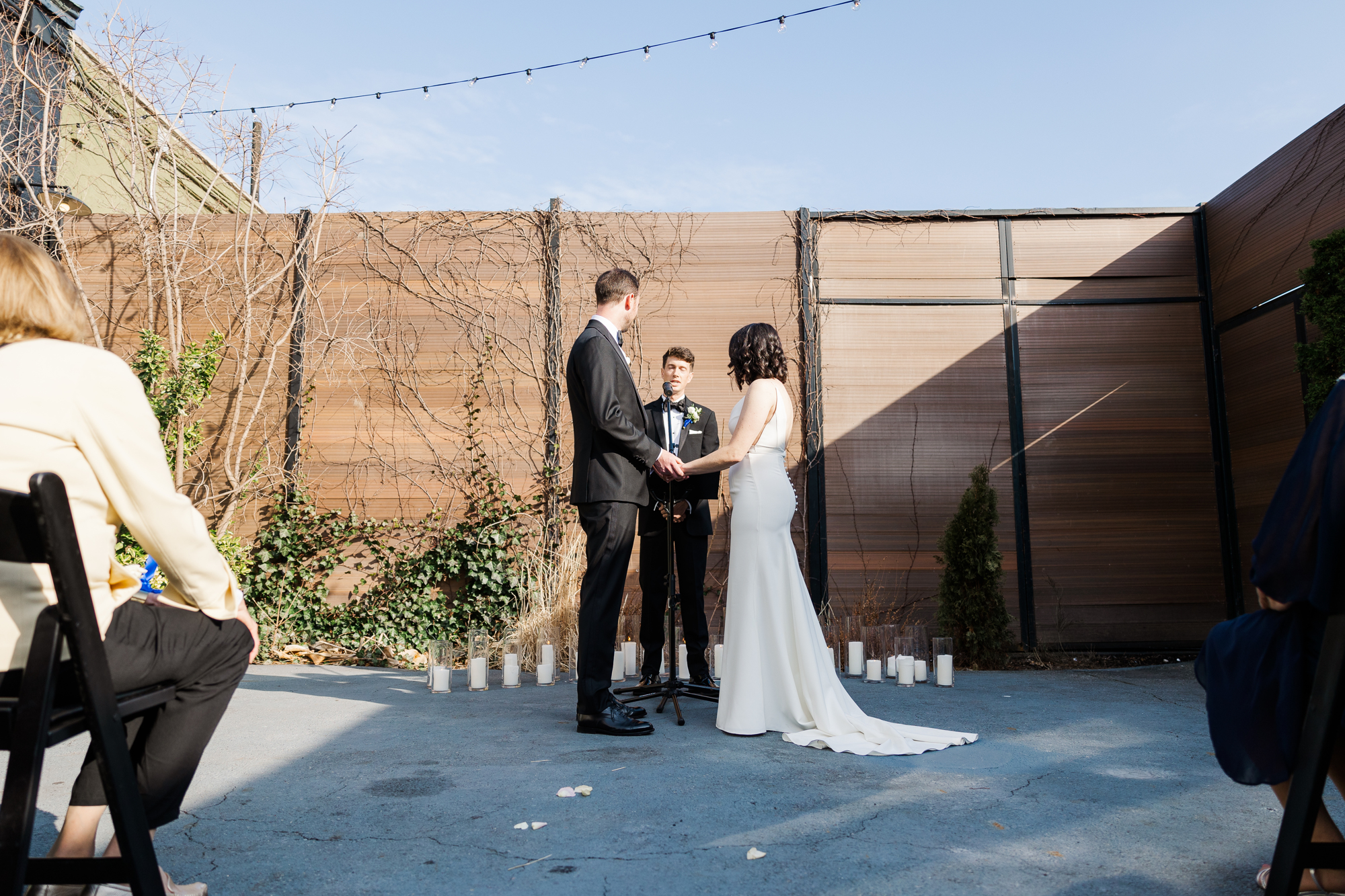 Touching Spring Wedding Photos at The Green Building in Brooklyn NY