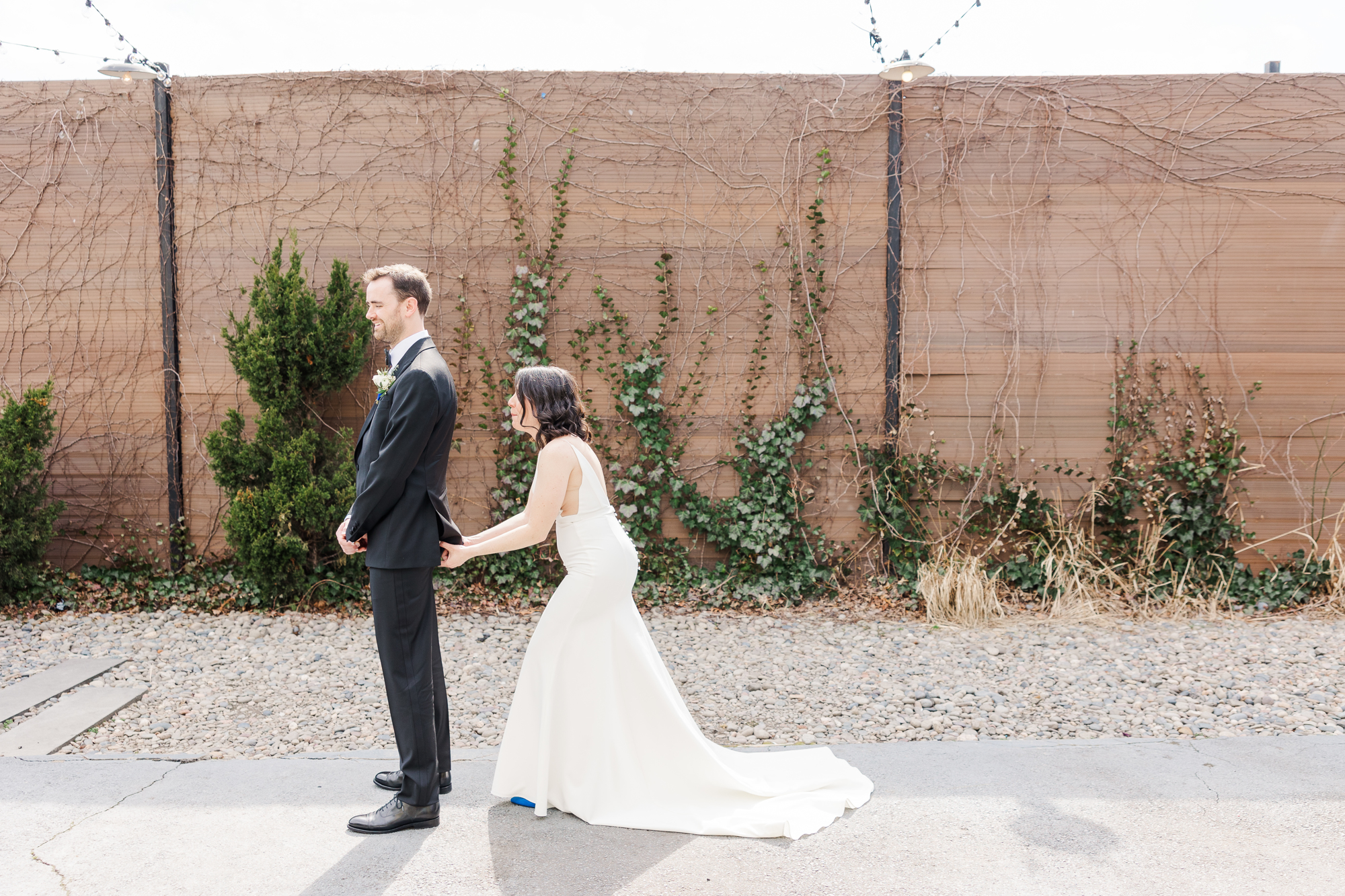 Funny Spring Wedding Photos at The Green Building in Brooklyn NY