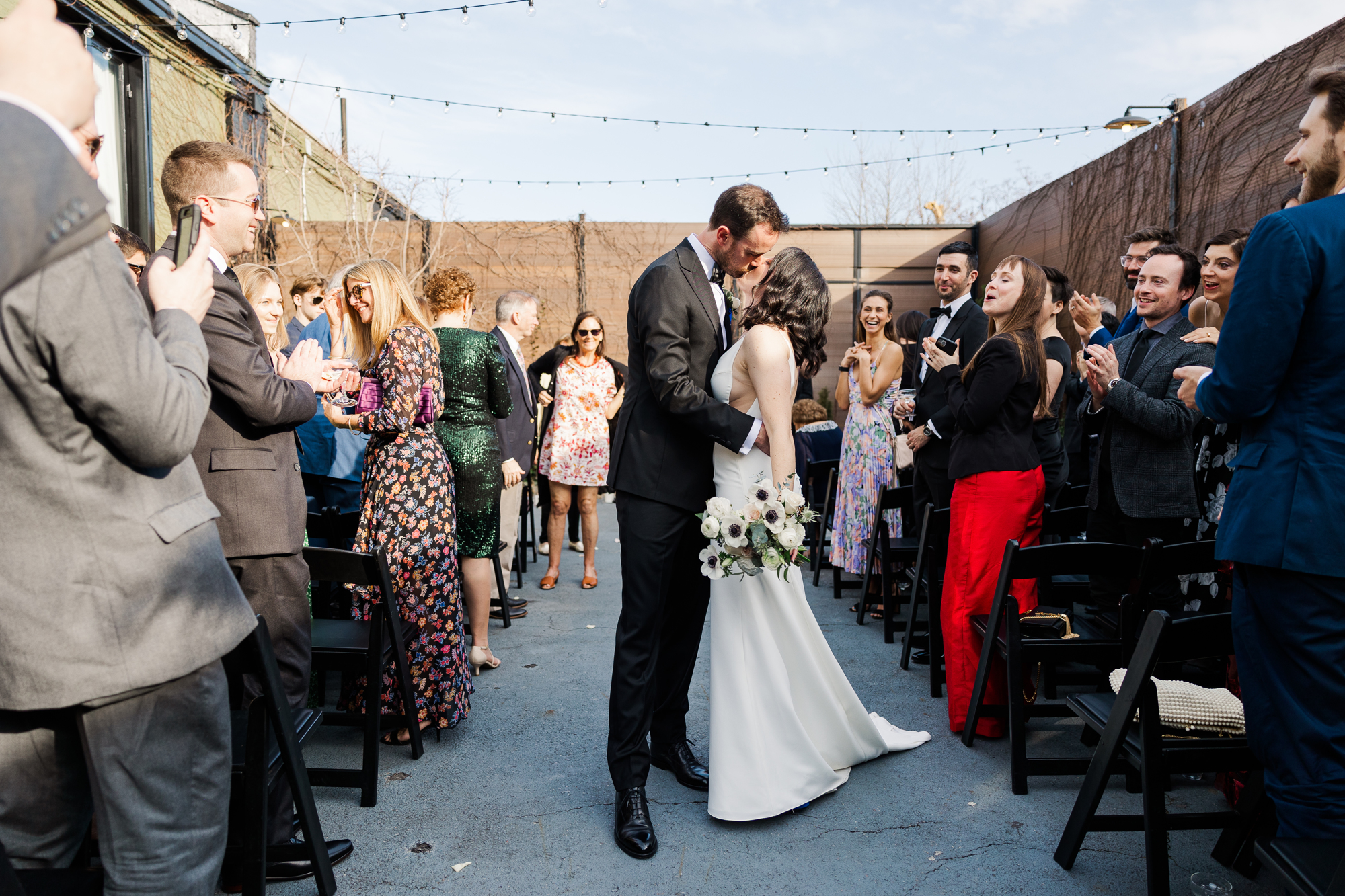 Excellent  Spring Wedding Photos at The Green Building in Brooklyn NY