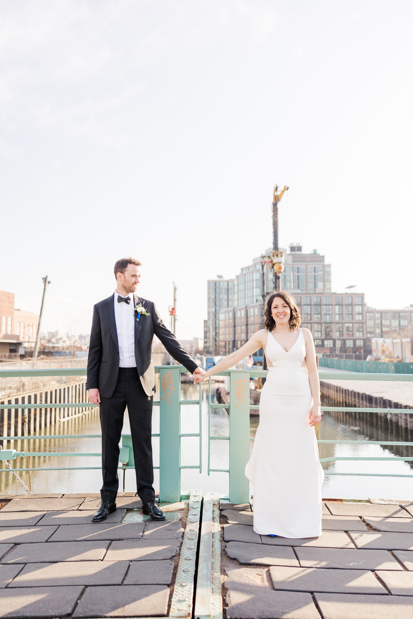 Striking Spring Wedding Photos at The Green Building in Brooklyn NY