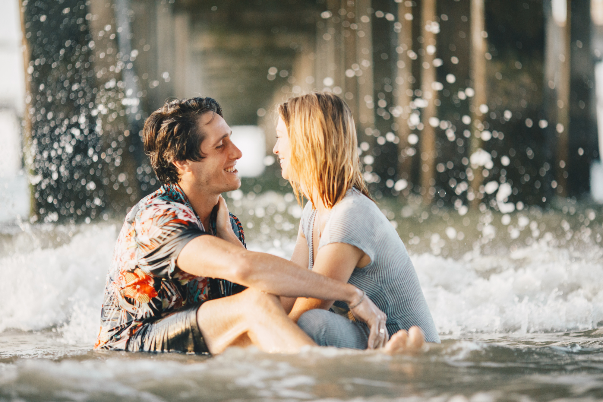 Jaw-dropping Sunrise Engagement Photos on the Beach at Coney Island