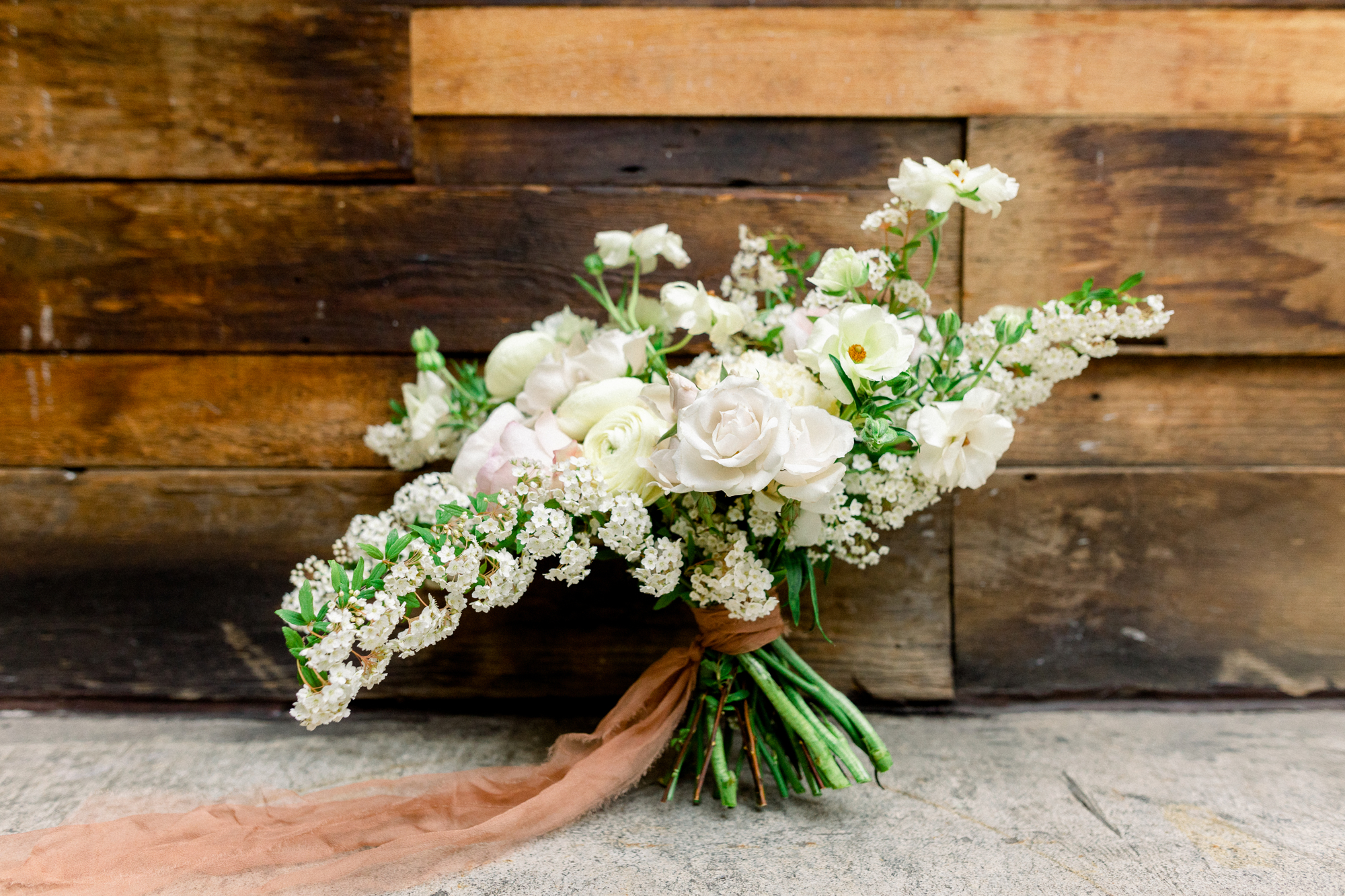 Floral Brooklyn Winery Wedding Photography Inspiration with Rustic Elements