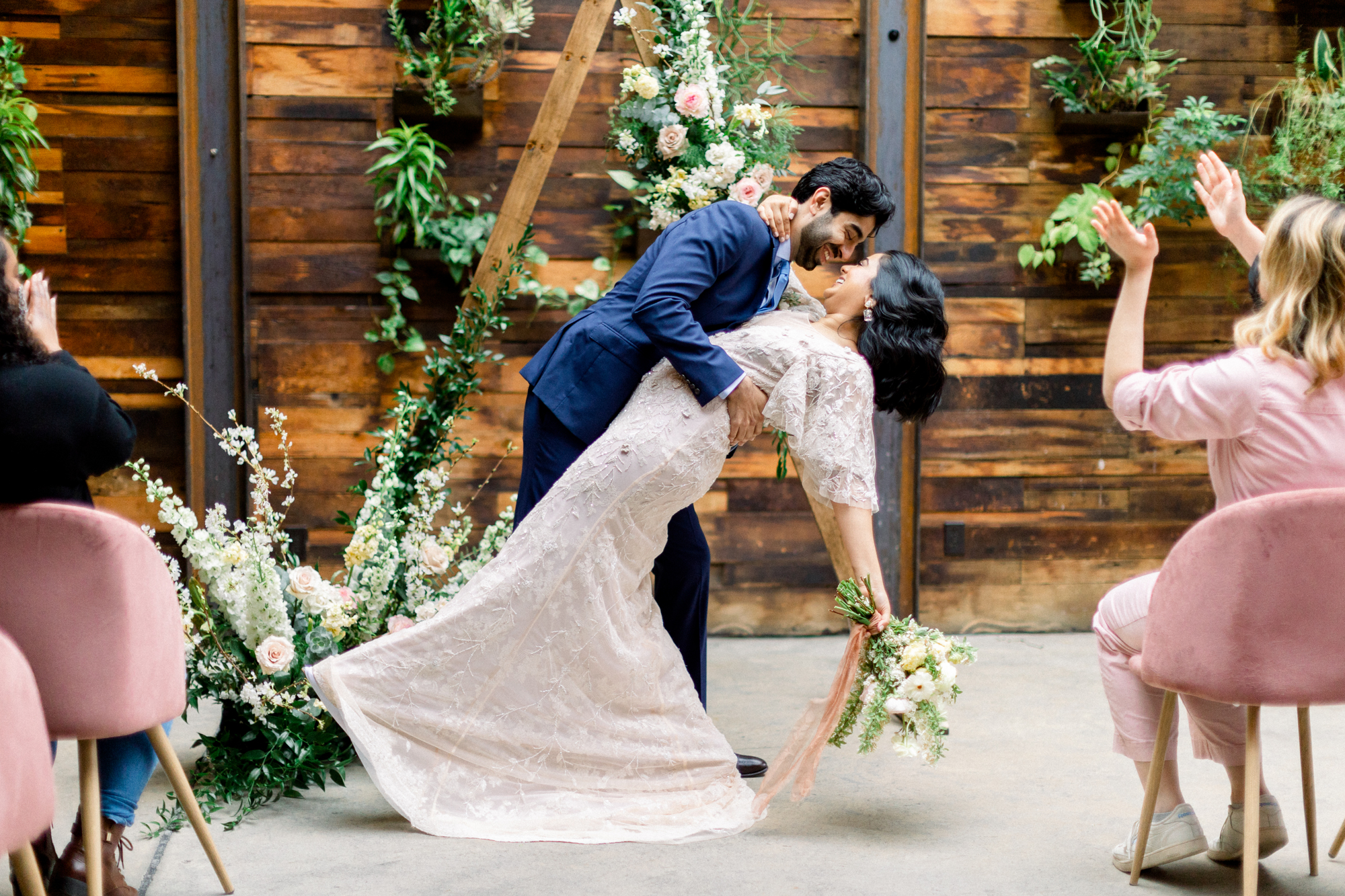Fashionable Rustic Brooklyn Winery Wedding Photos Inspiration