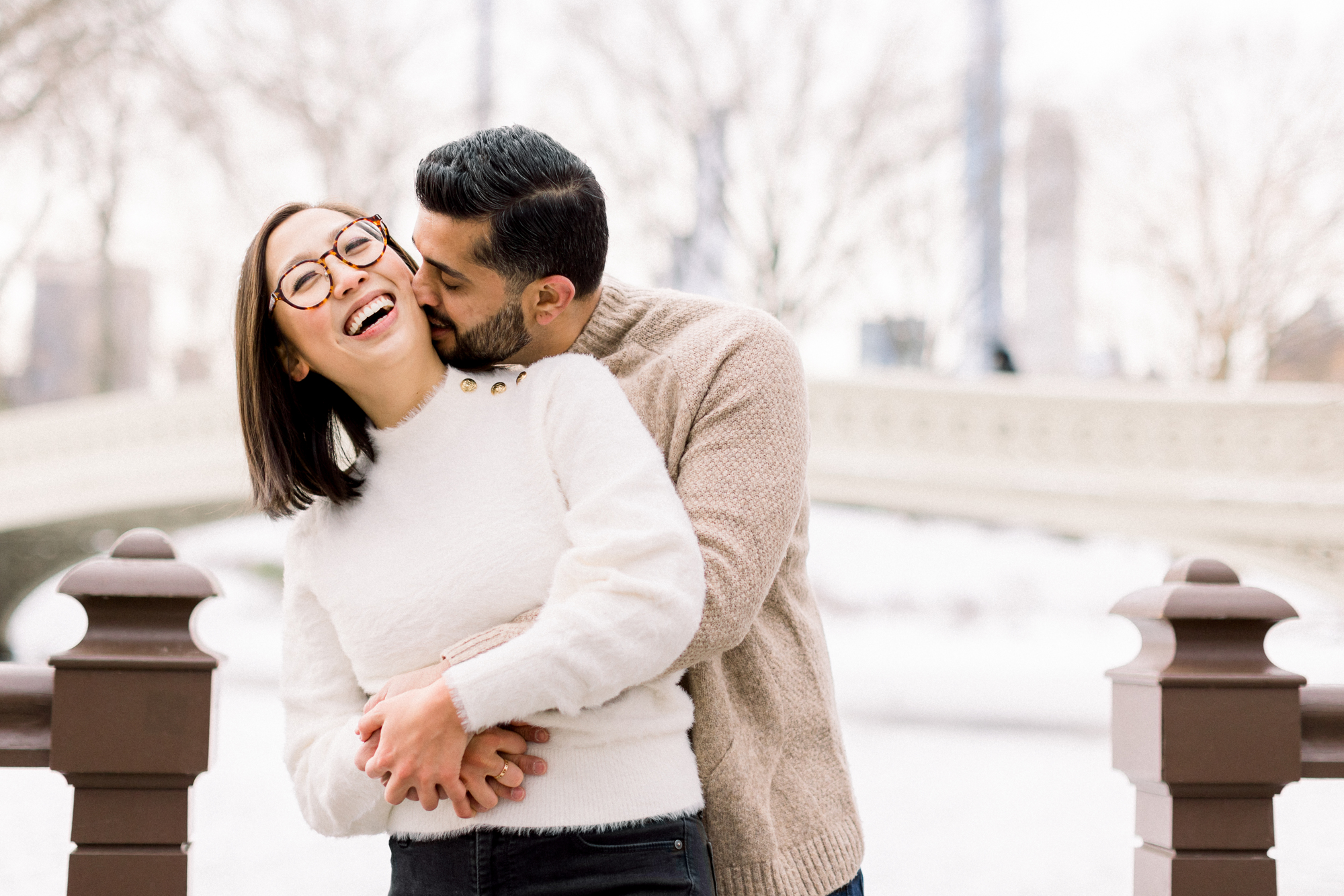 Breathtaking Winter Engagement Photos in Central Park NYC
