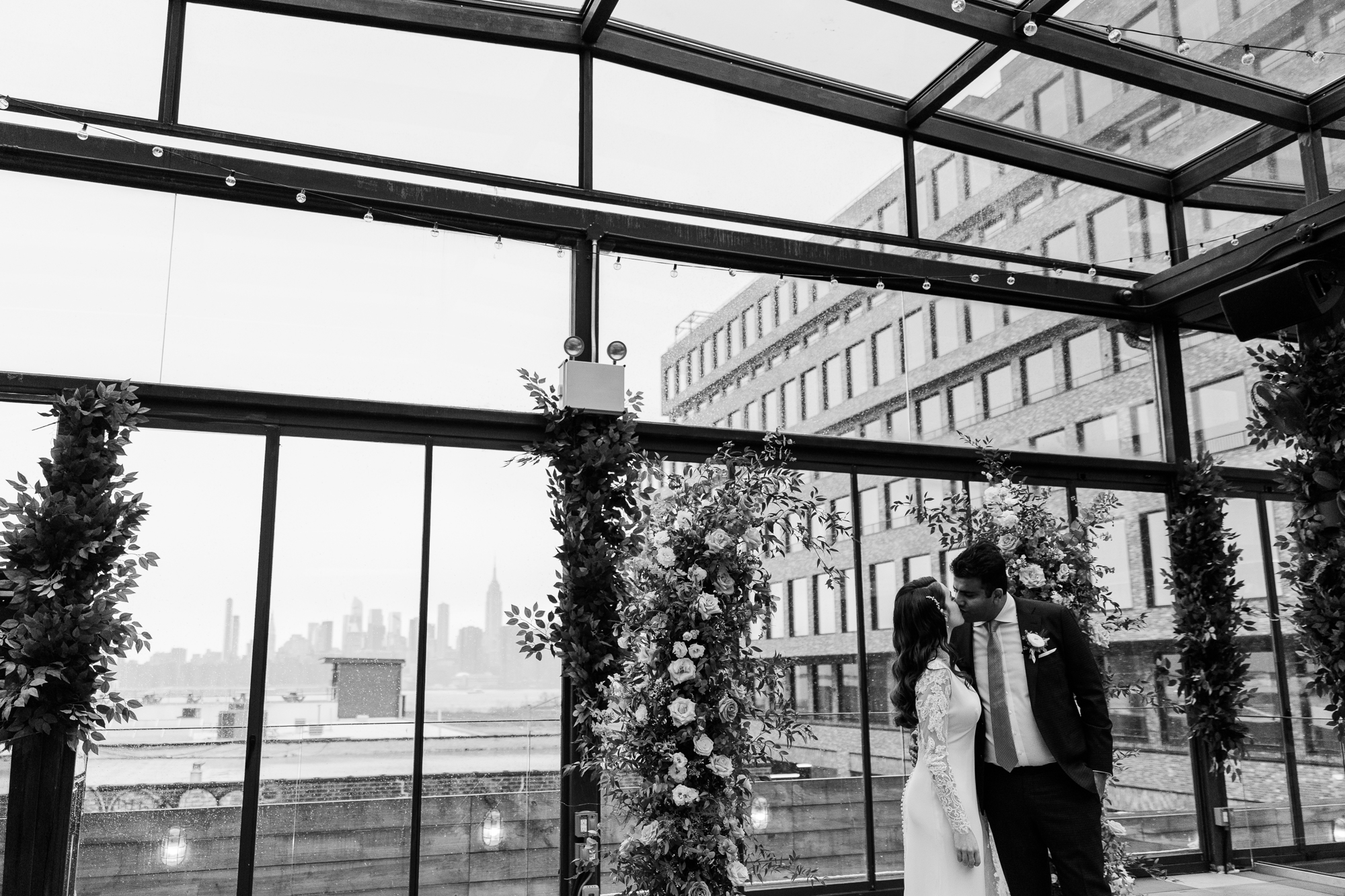 Dreamy Brooklyn Wedding Photography at 74Wythe with Rooftop NYC Views