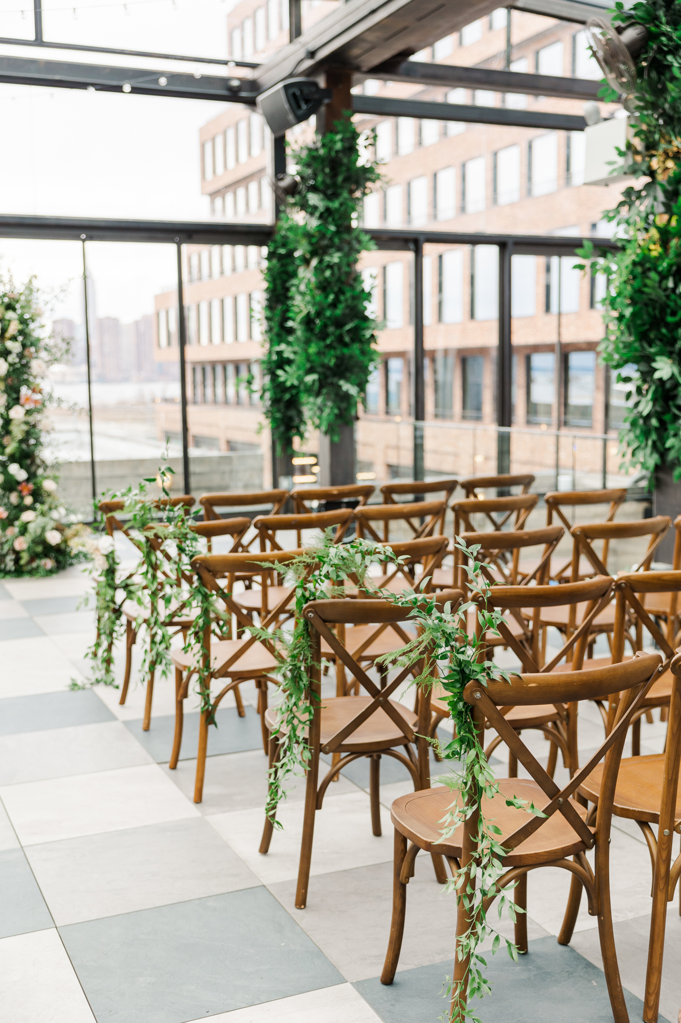 Amazing Brooklyn Wedding Photography at 74Wythe with Rooftop NYC Views