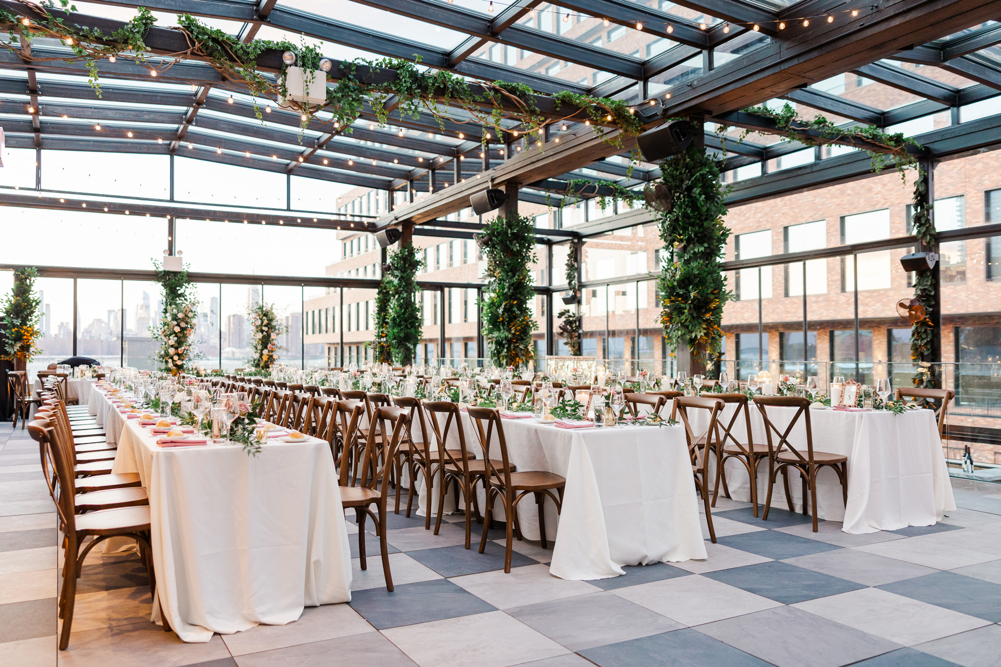 Fantastic 74Wythe Wedding Photography in Wintery Brooklyn with Rooftop Views