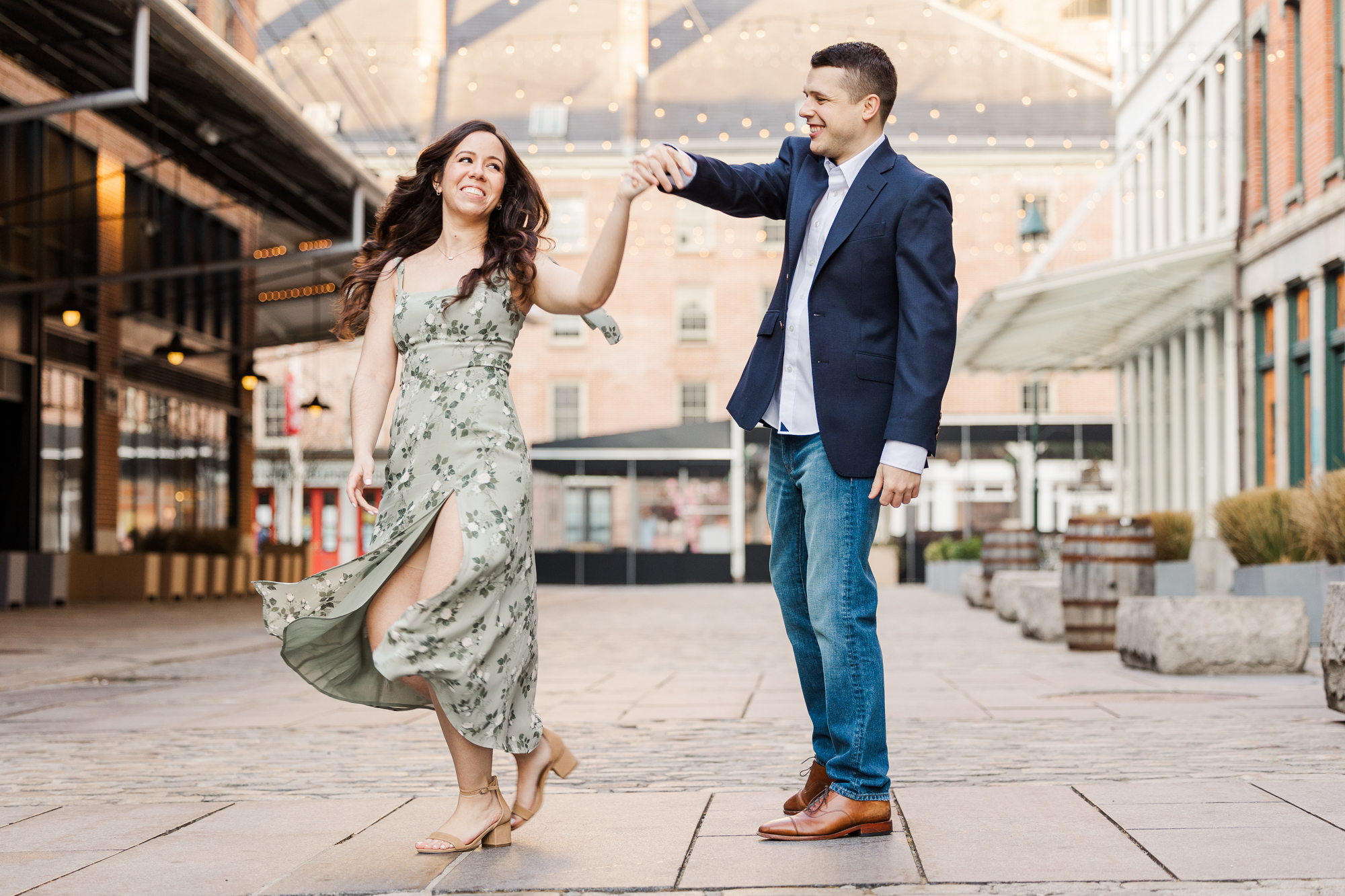 Fabulous Brooklyn Bridge and South Street Seaport Engagement Photography