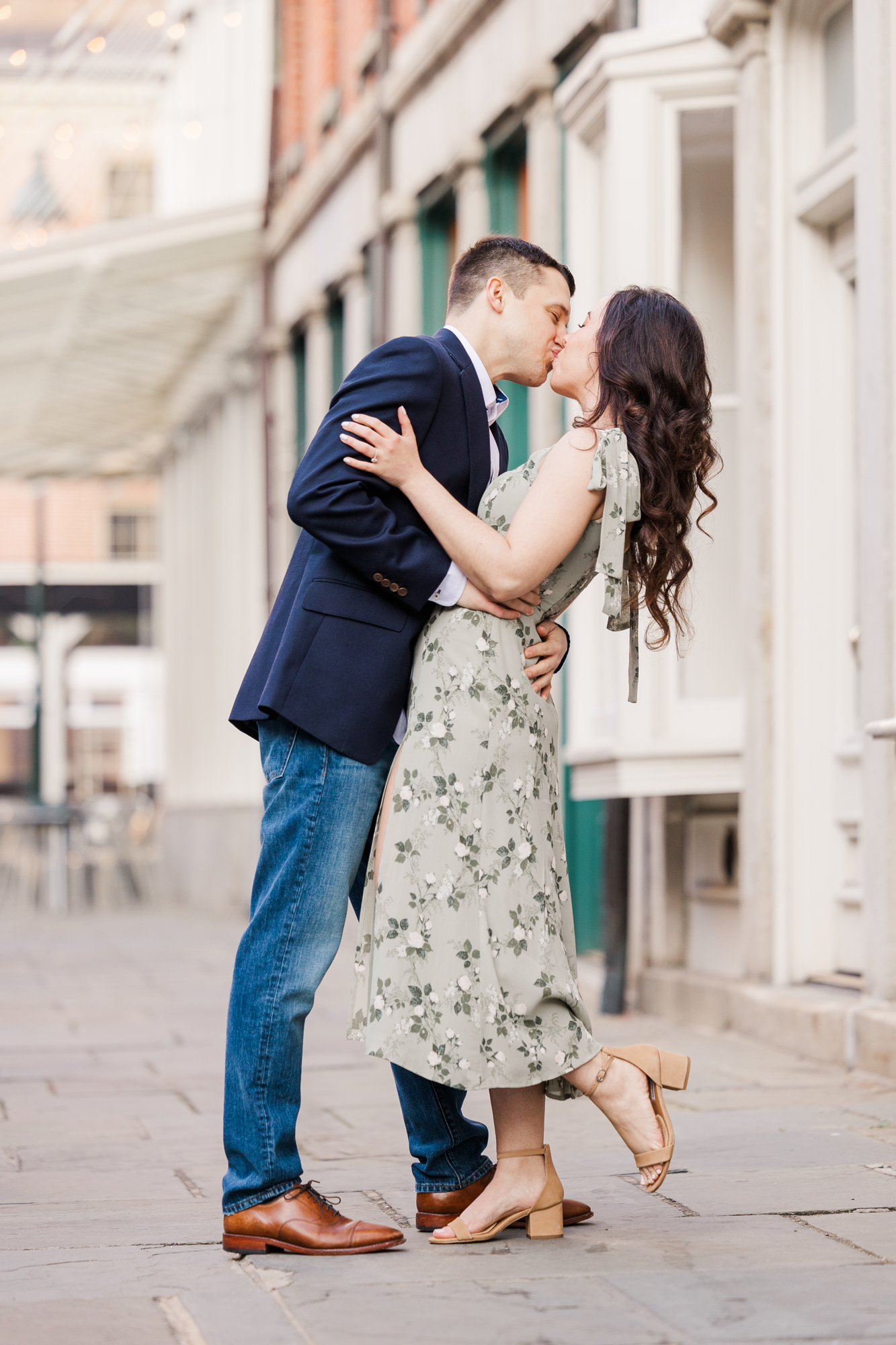 Enchanting Brooklyn Bridge and South Street Seaport Engagement Photography