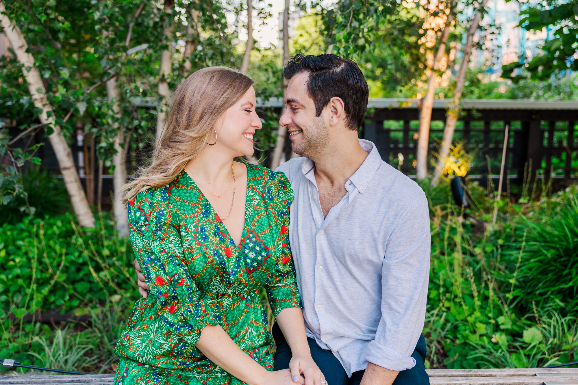 Lovely Summer High Line Engagement Photography in the West Village