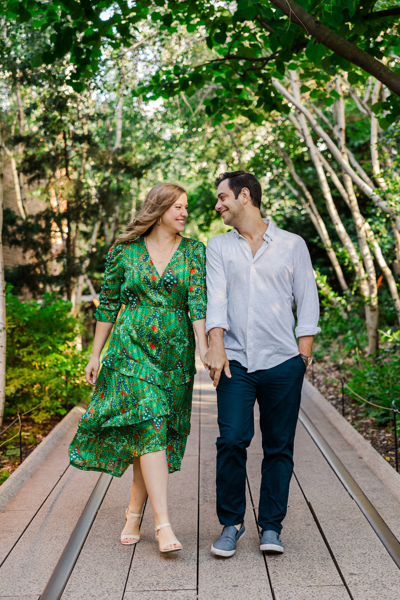 Stunning Summer High Line Engagement Photography in the West Village