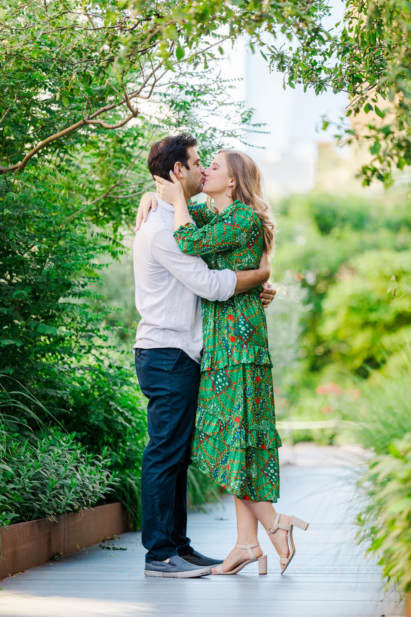 Beautiful Summer High Line Engagement Photography in the West Village