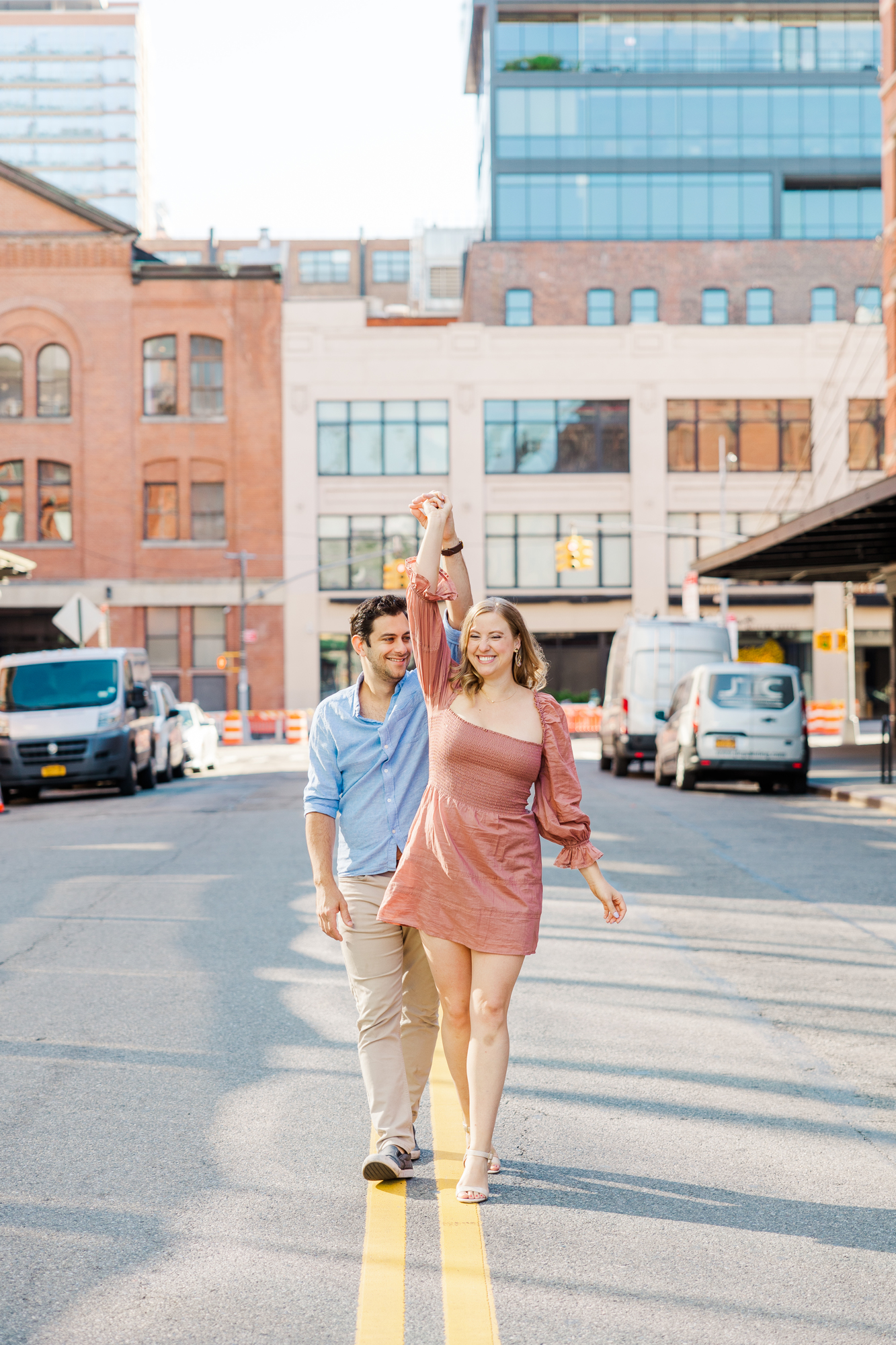 Gorgeous Summer High Line Engagement Photography in the West Village