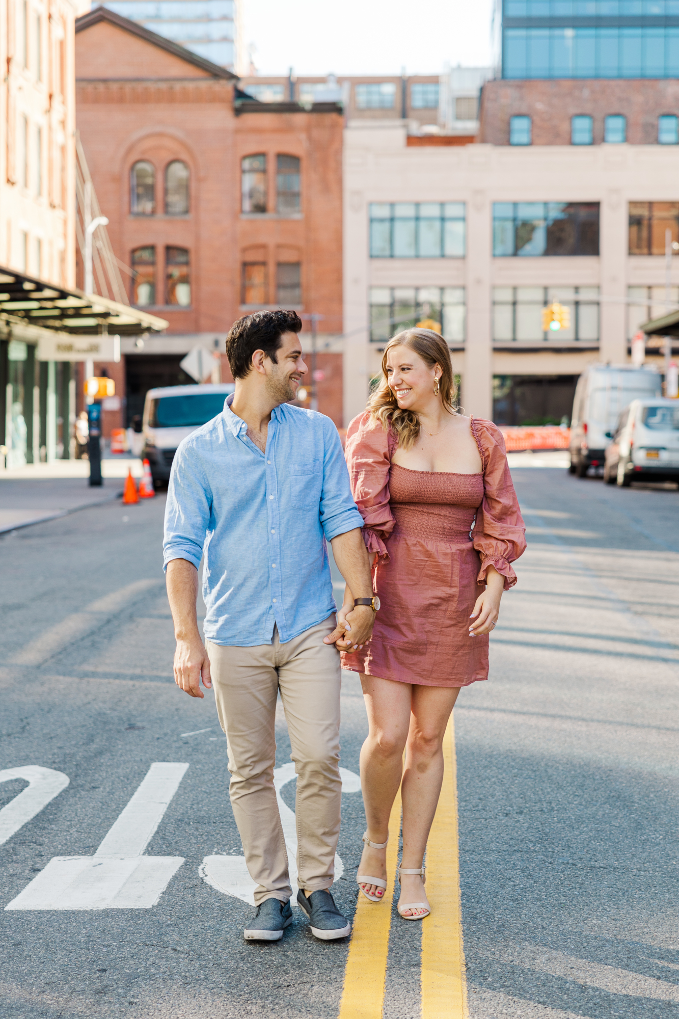 Lovely Summer High Line Engagement Photography in the West Village