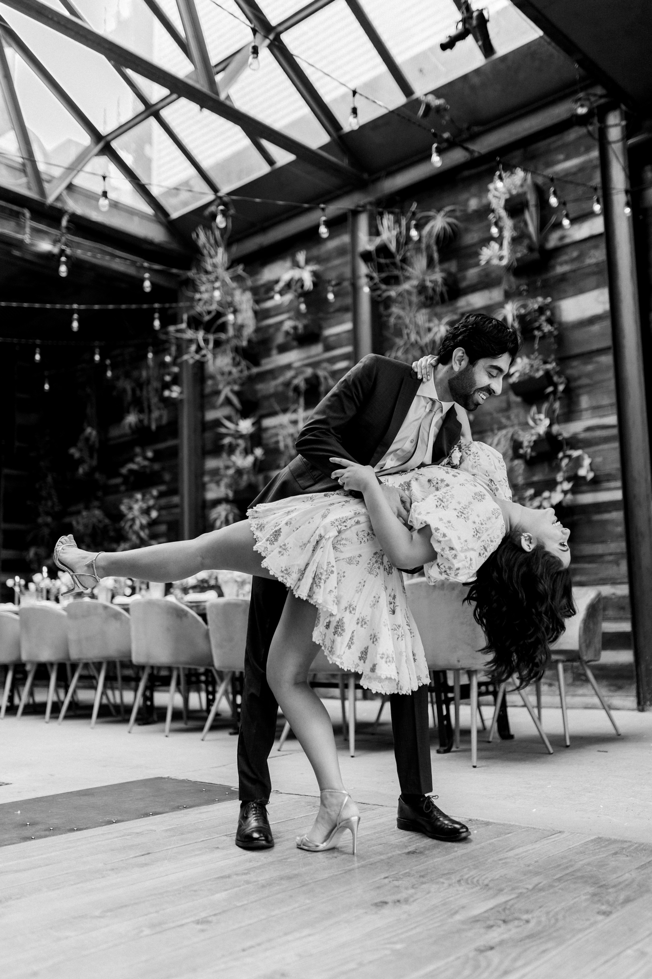 Black and White Rustic Brooklyn Winery Wedding Photos Inspiration