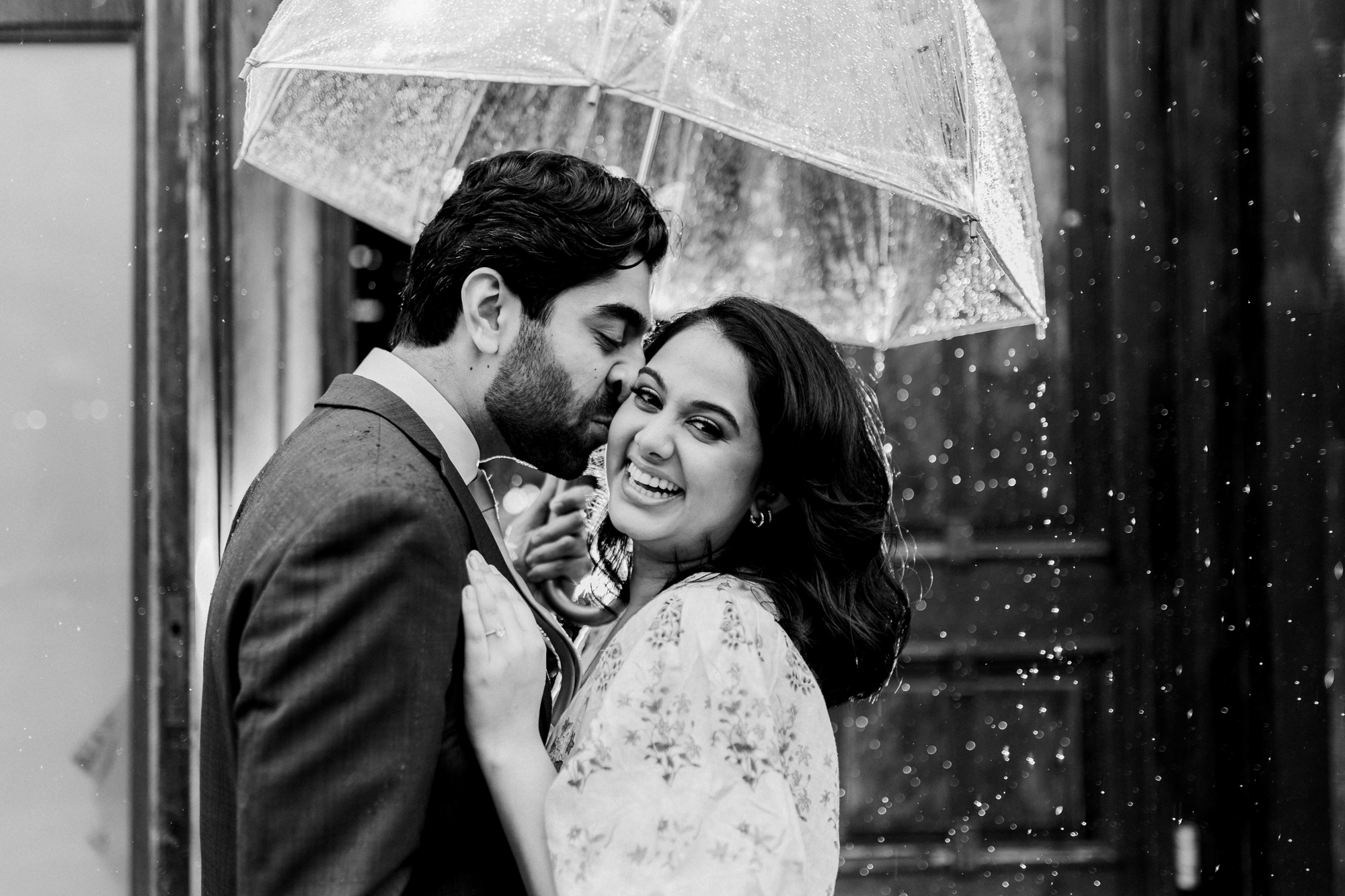 Rainy Rustic Brooklyn Winery Wedding Photos Inspiration