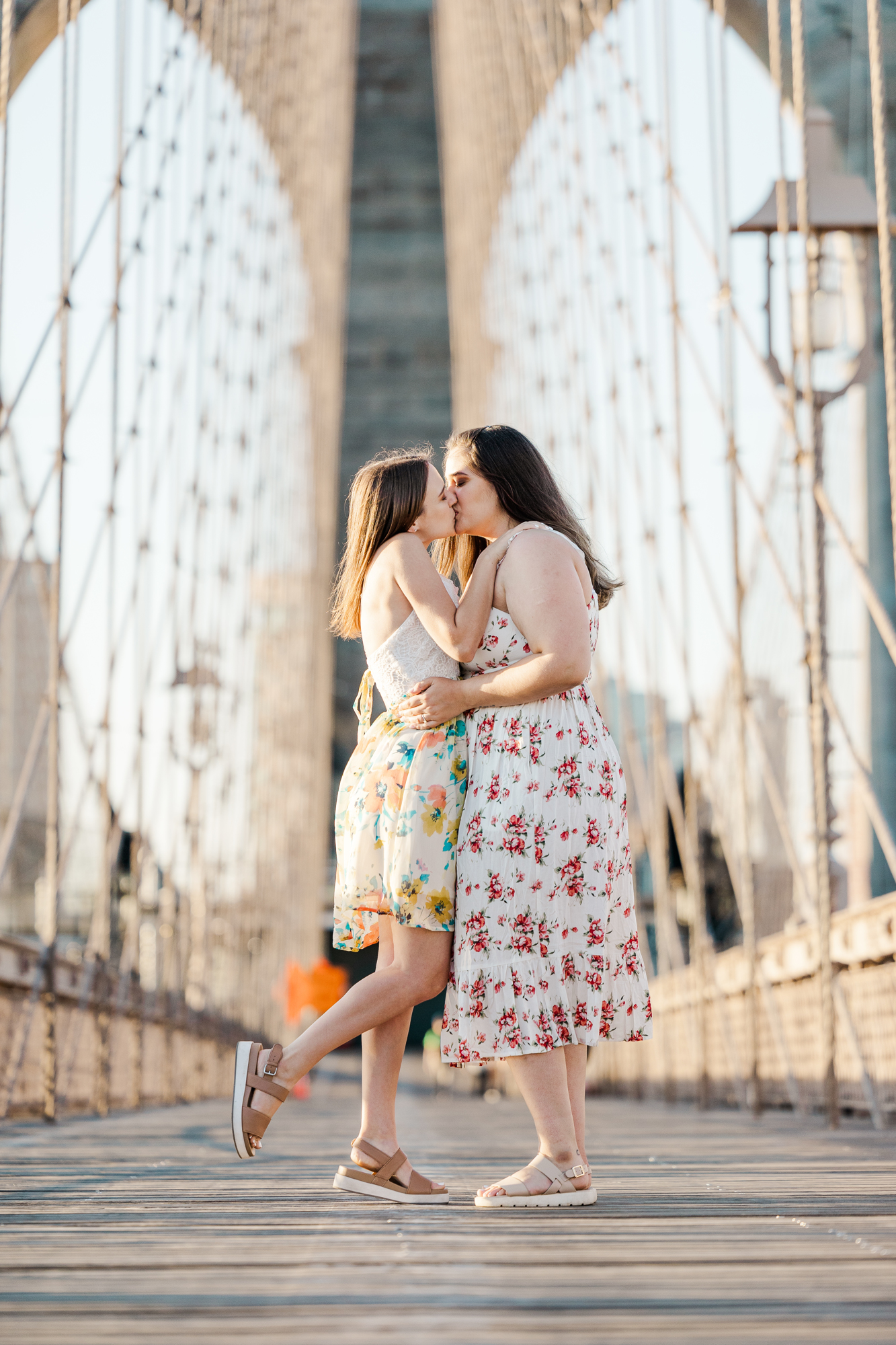 Spectacular Springtime Engagement Photo Shoot in DUMBO