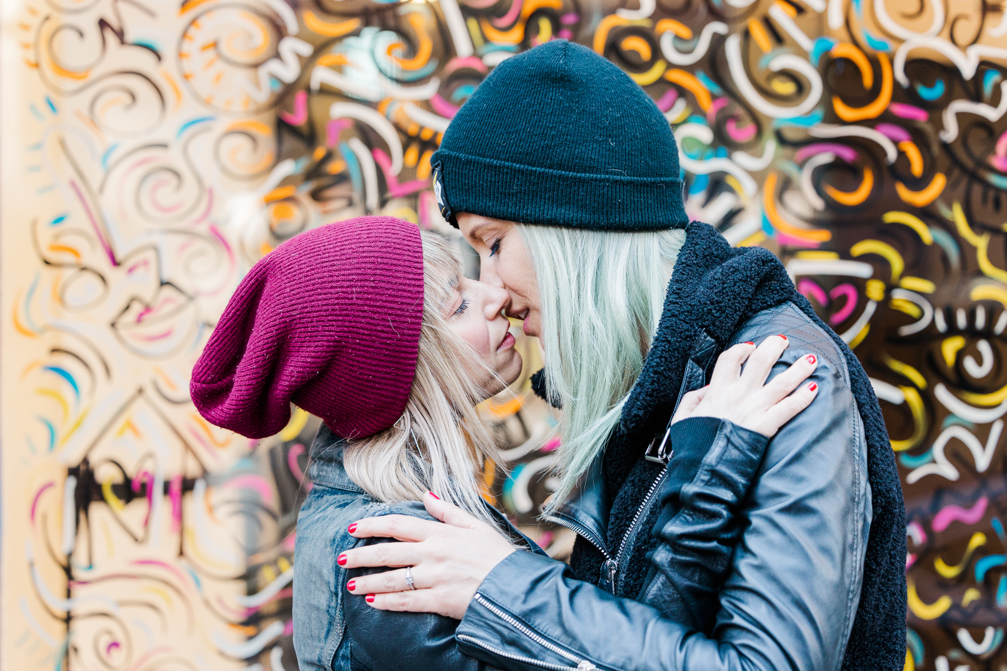 Colorful LGBTQ Engagement Photo Session in SoHo