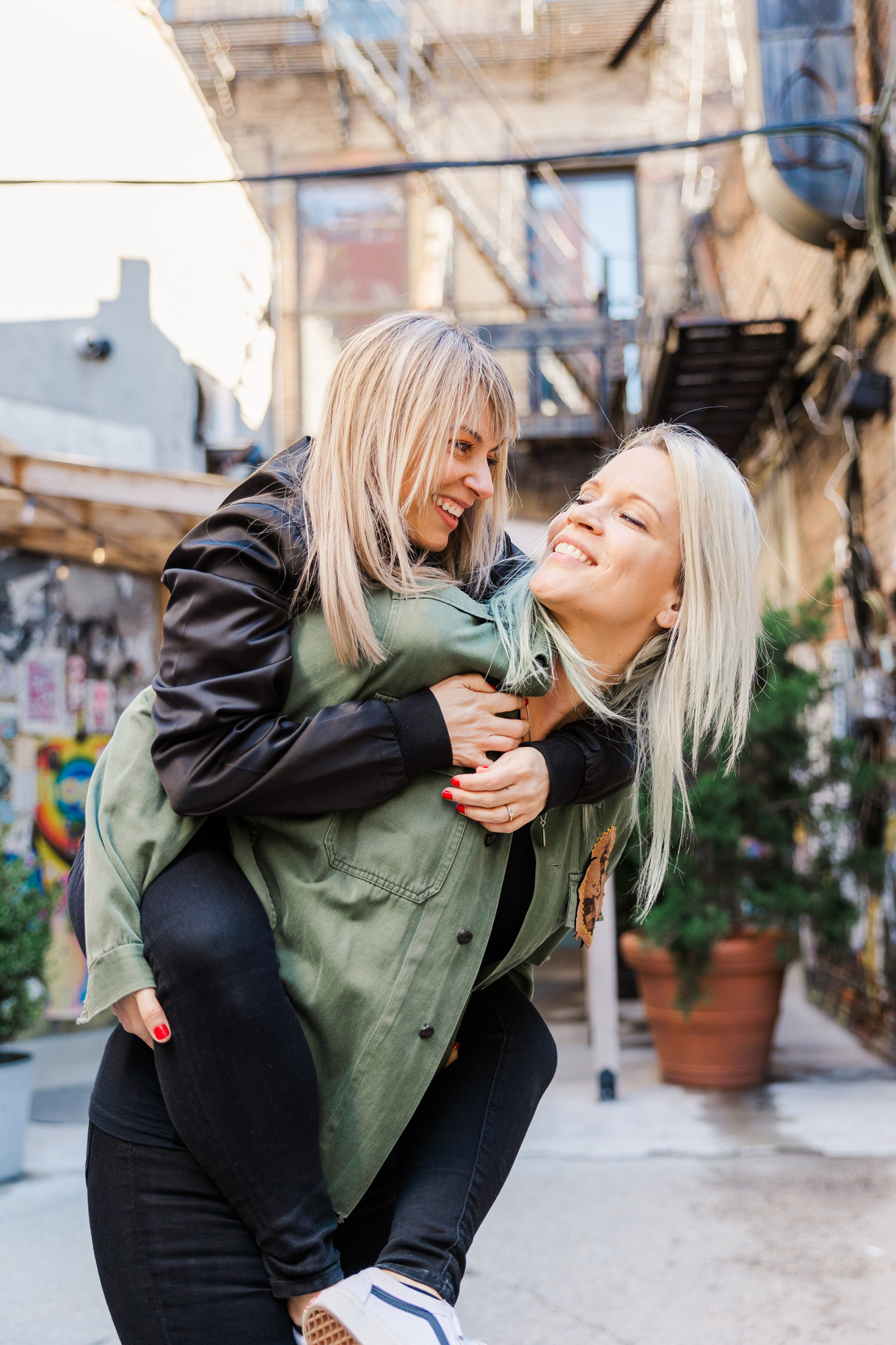 Playful LGBTQ Engagement Photo Session in SoHo