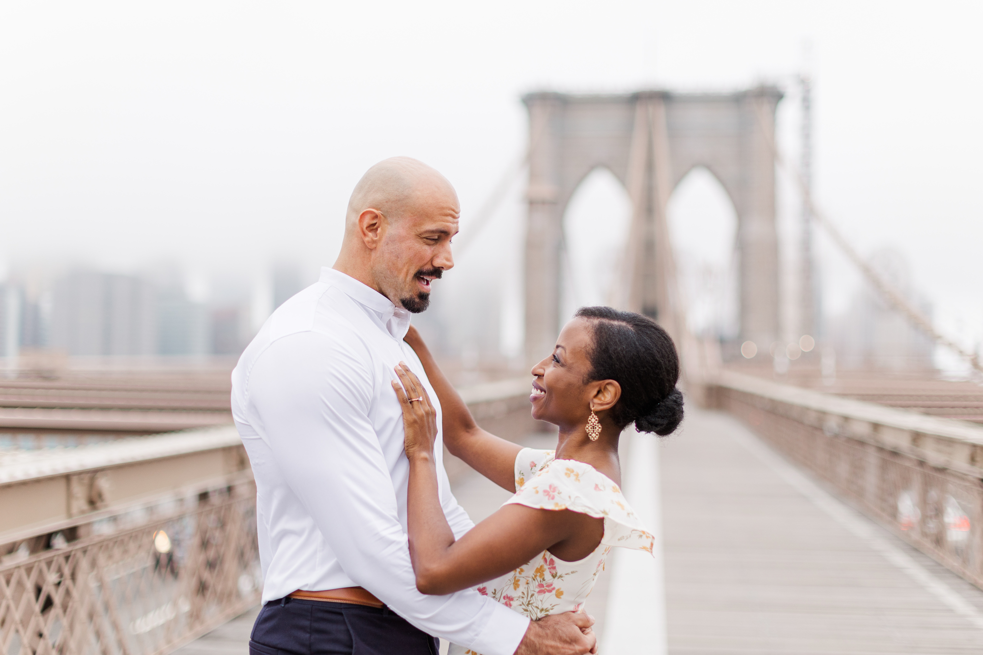 Timeless Brooklyn Bridge Park Engagement Photography