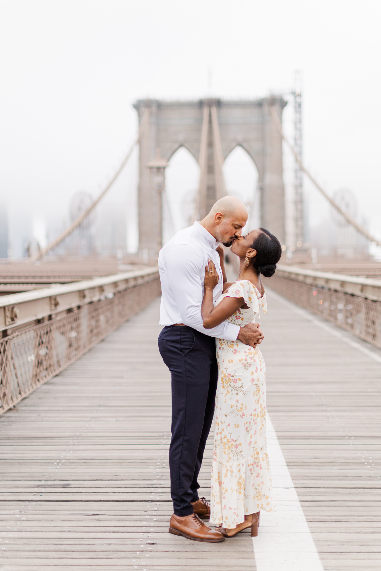 Magical Brooklyn Bridge Park Engagement Photography