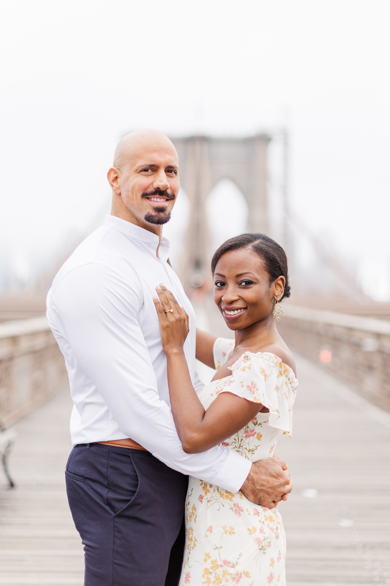 Flawless Brooklyn Bridge Park Engagement Photography
