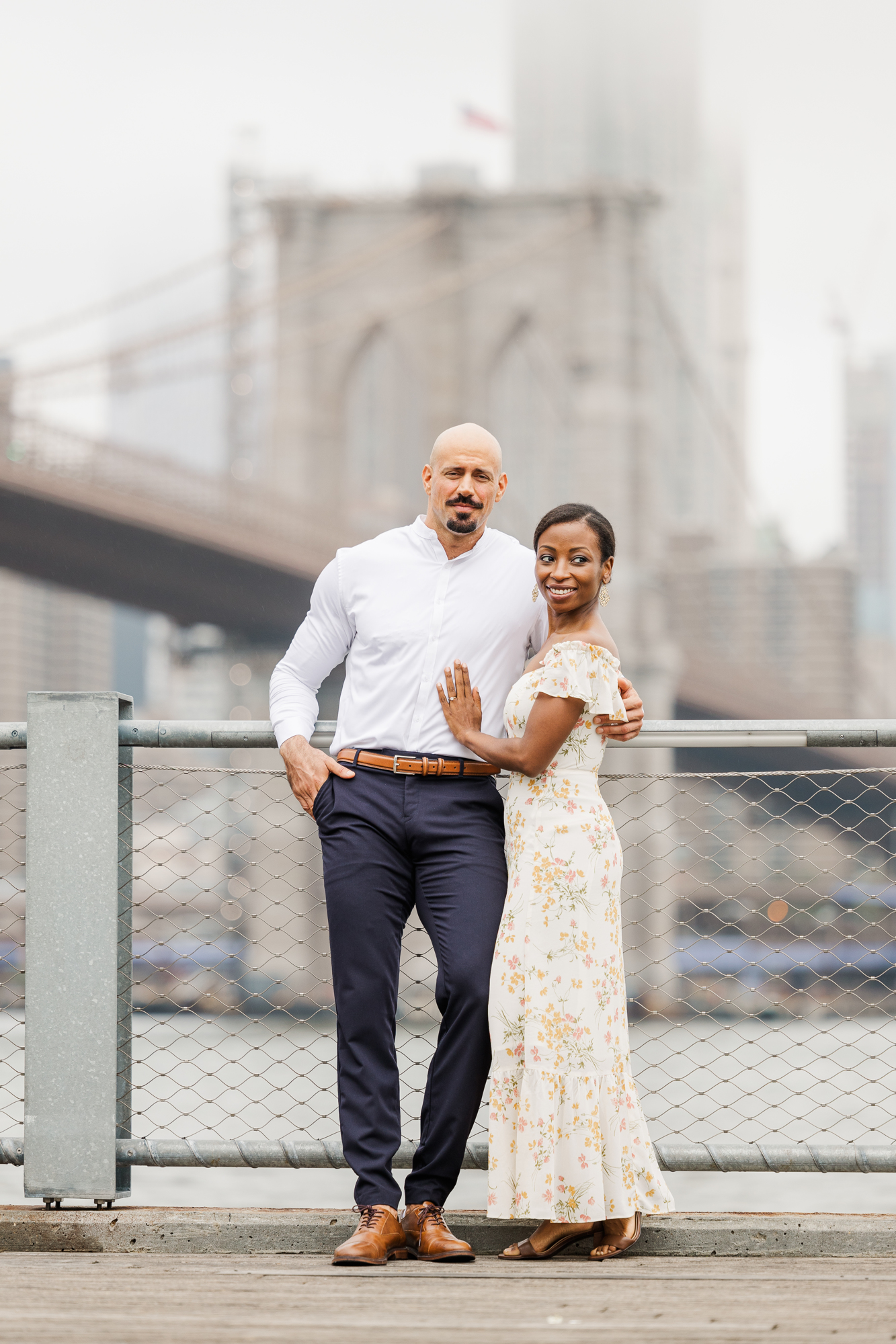Beautiful Brooklyn Bridge Park Engagement Photography