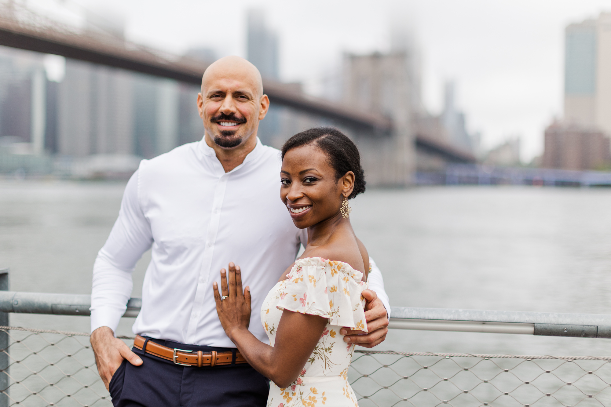 Spectacular Brooklyn Bridge Park Engagement Photography