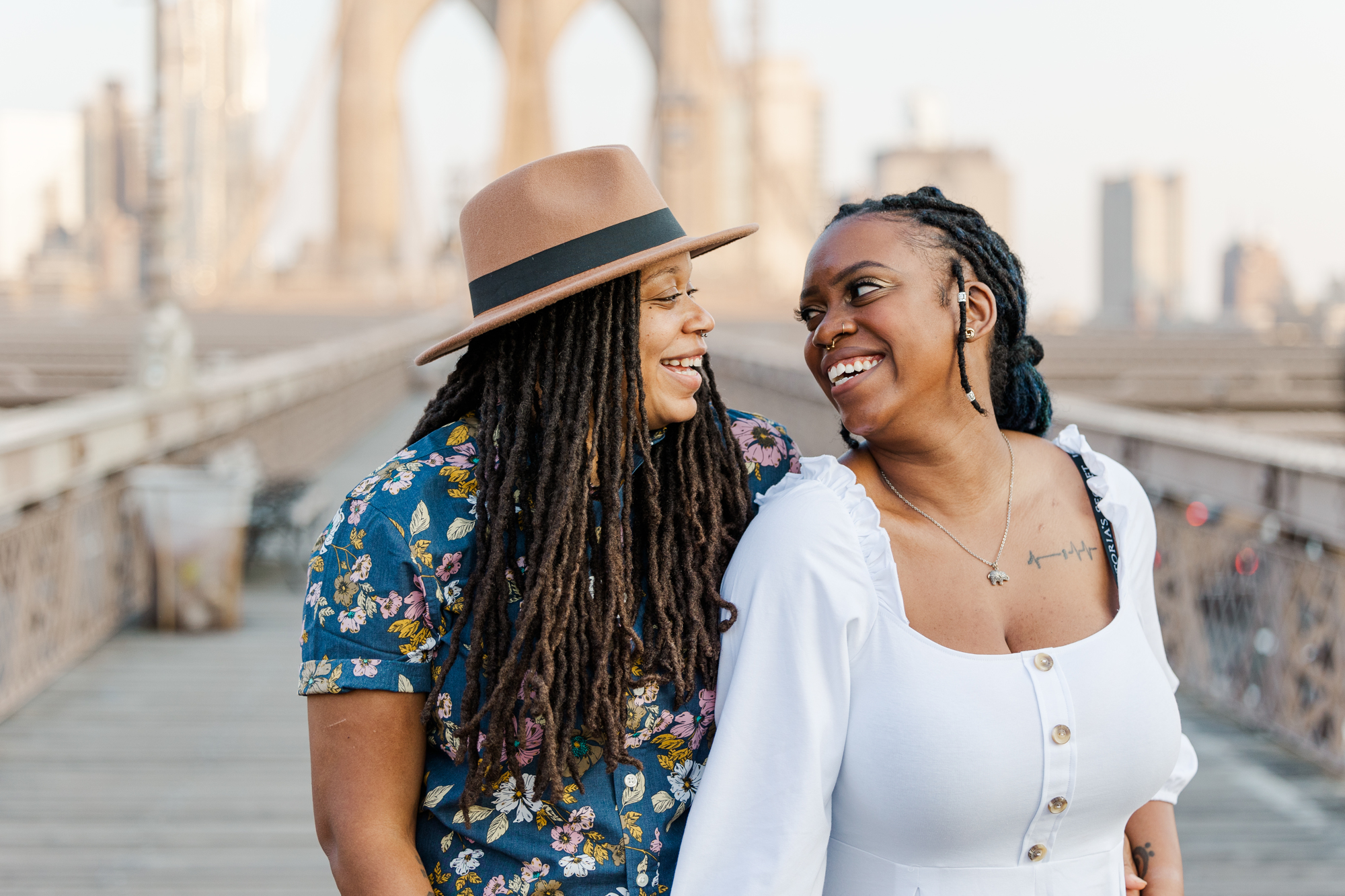 Timeless Summer Engagement Photography in DUMBO