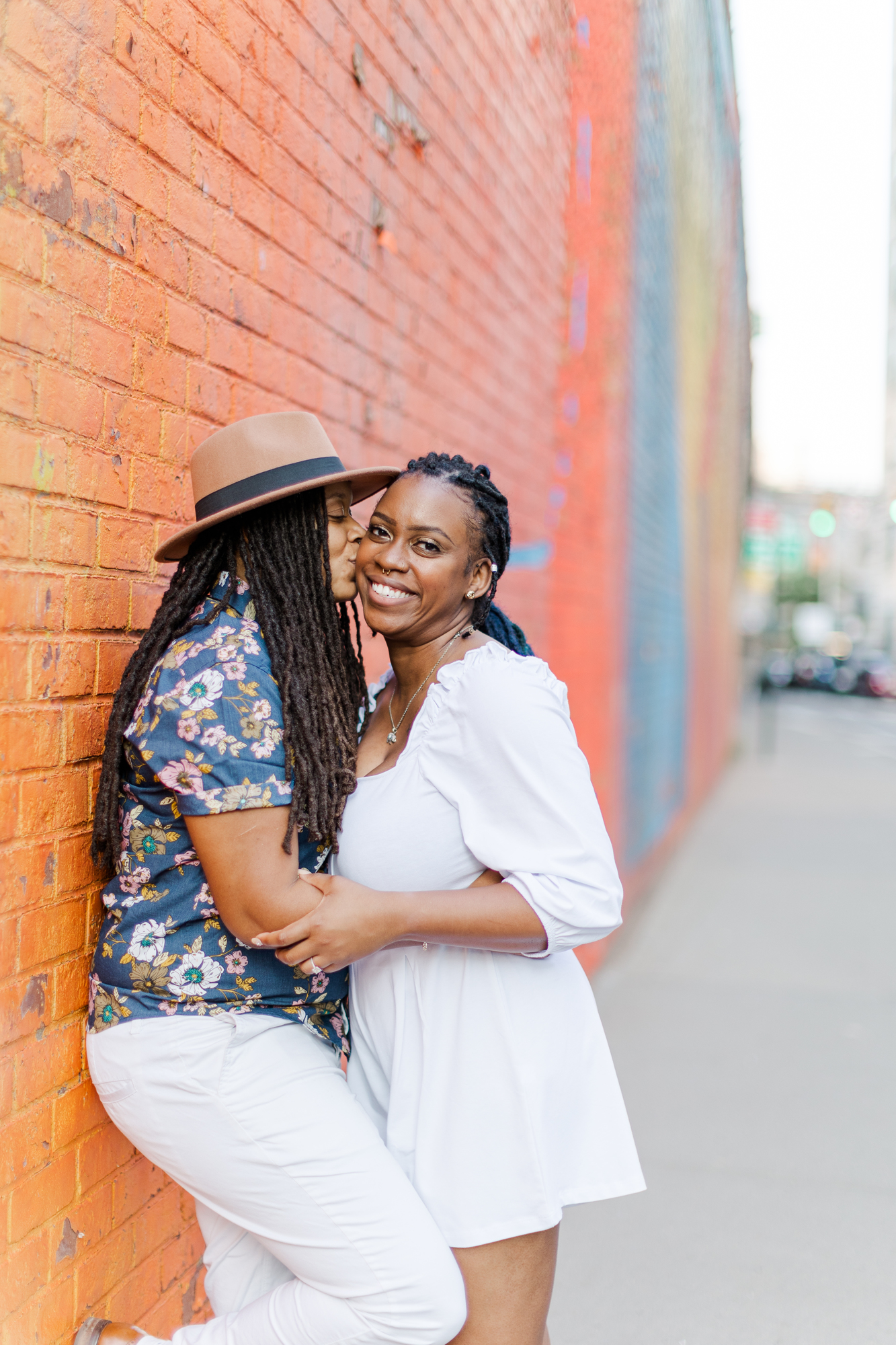Dazzling Summer Engagement Photography in DUMBO