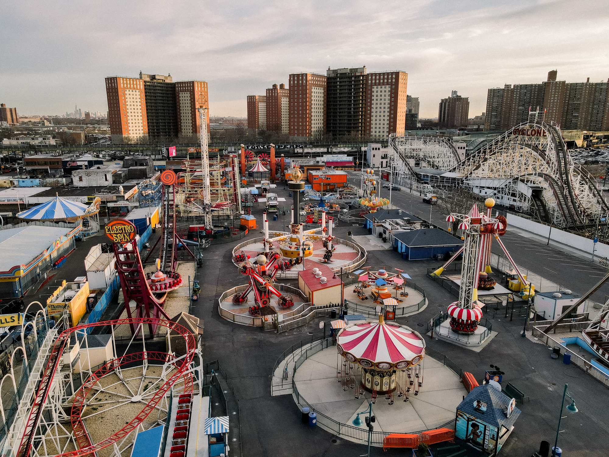 Sensational Coney Island Engagement Photos in Luna Park