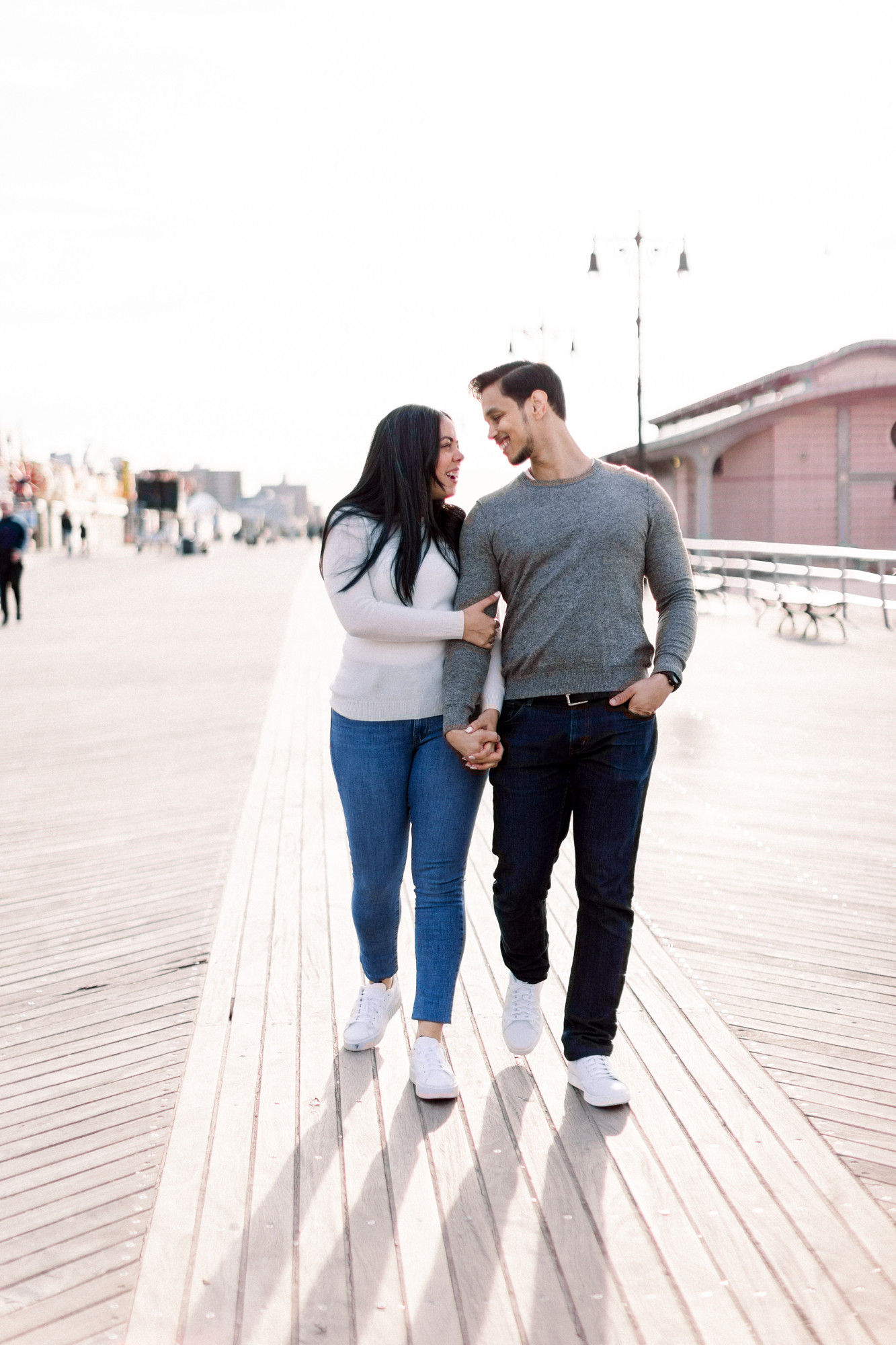Flawless Coney Island Engagement Photos in Luna Park