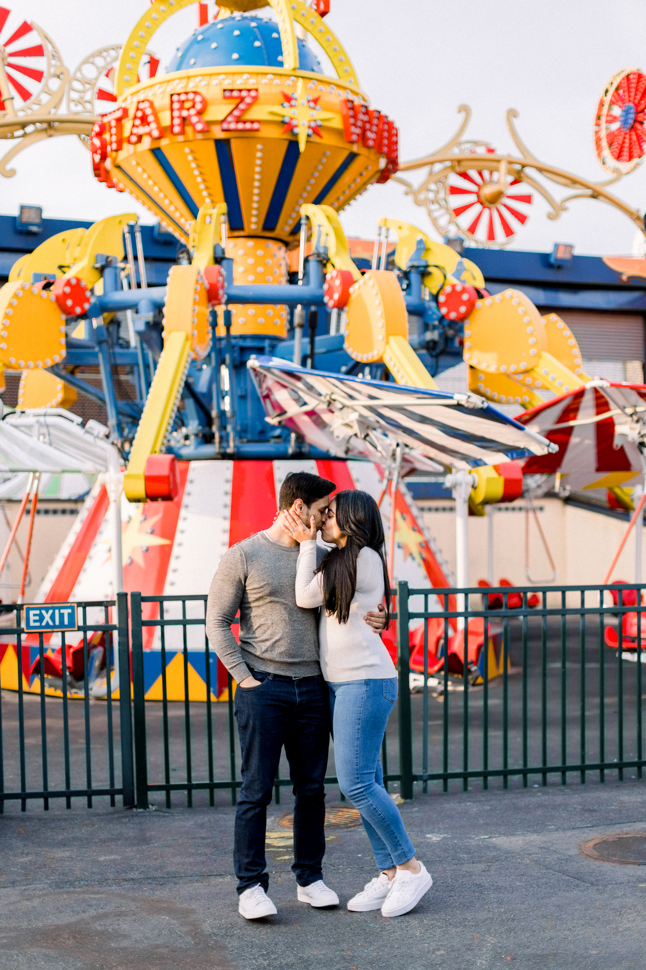 Wonderful Coney Island Engagement Photos in Luna Park