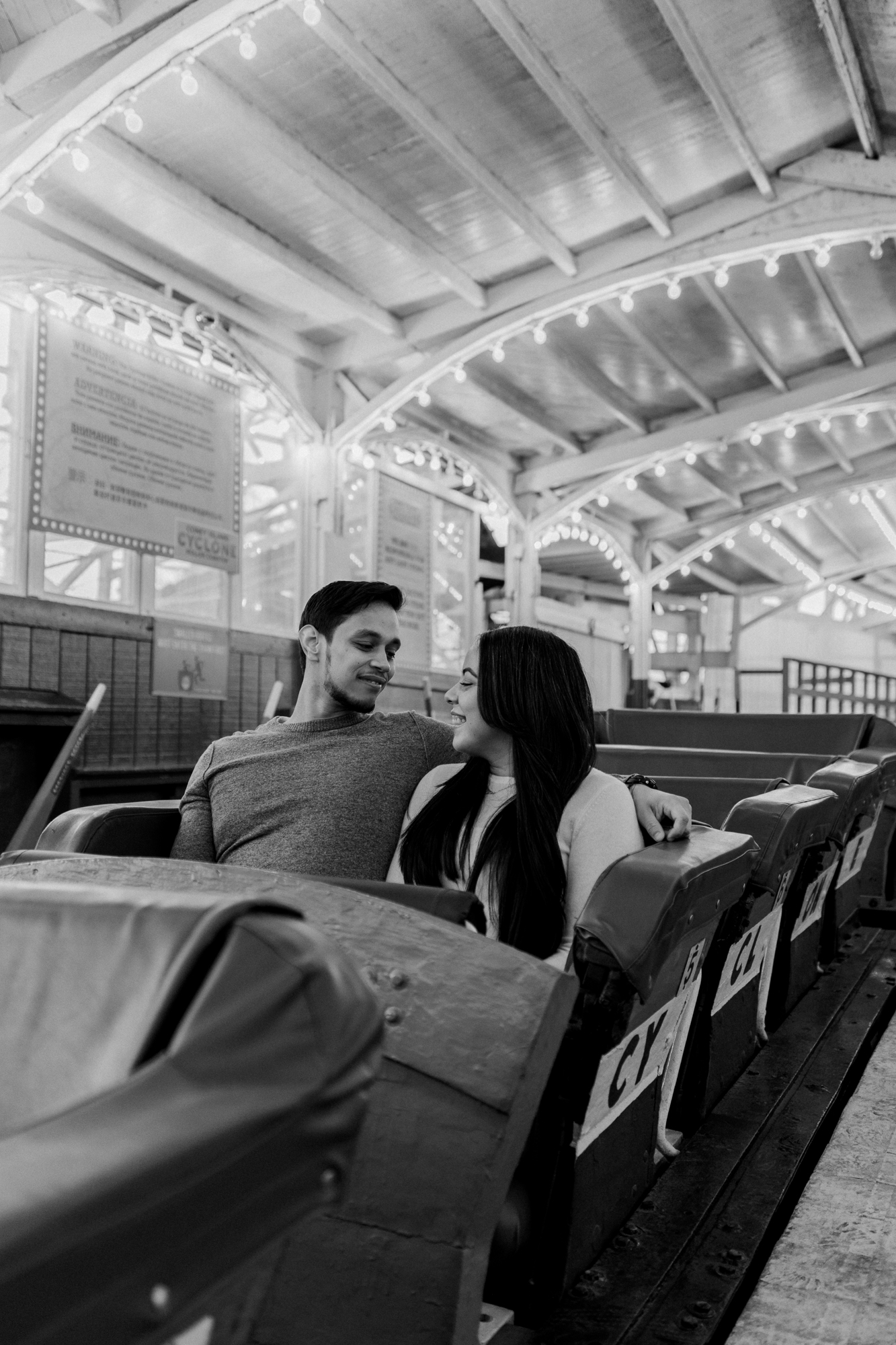 Marvelous Coney Island Engagement Photos in Luna Park