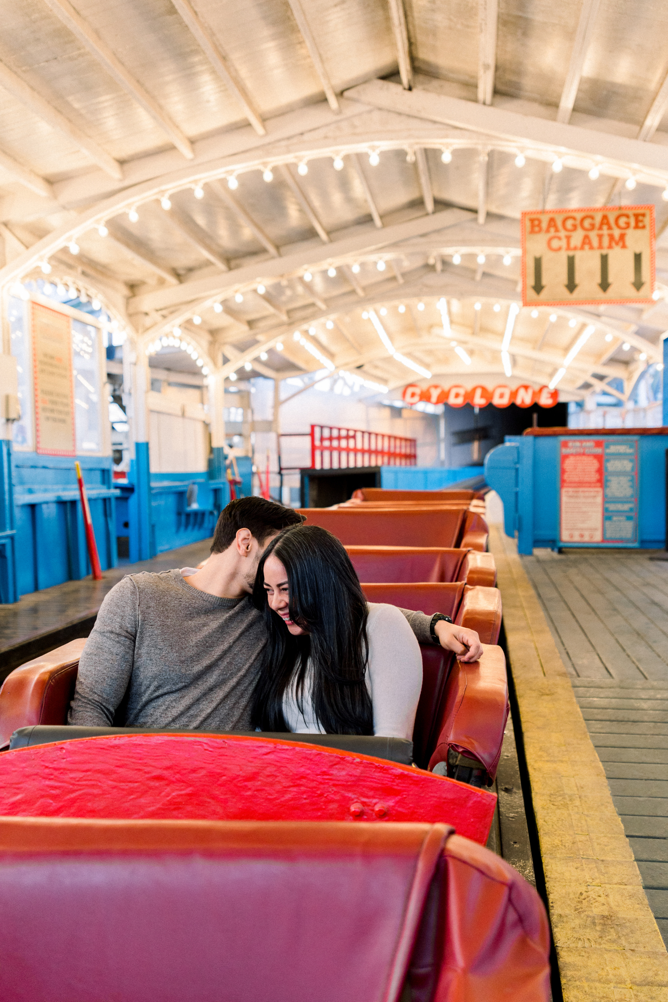 Magnificent Coney Island Engagement Photos in Luna Park