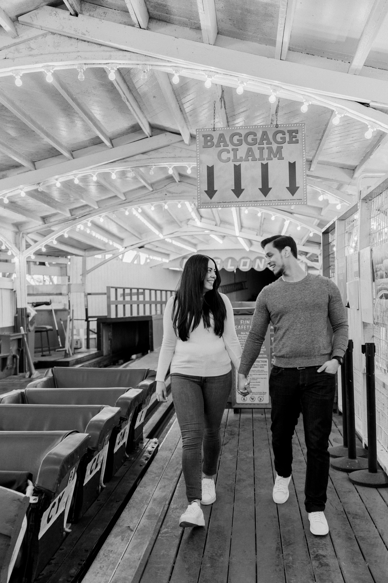 Fantastic Coney Island Engagement Photos in Luna Park