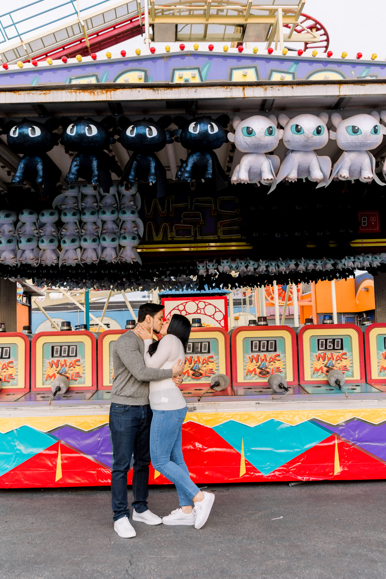 Excellent Coney Island Engagement Photos in Luna Park